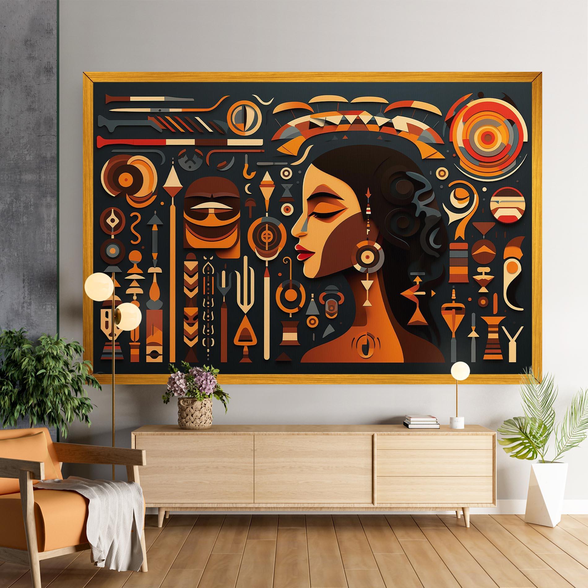 Tablou Canvas Old Cultural Elements mockup 9