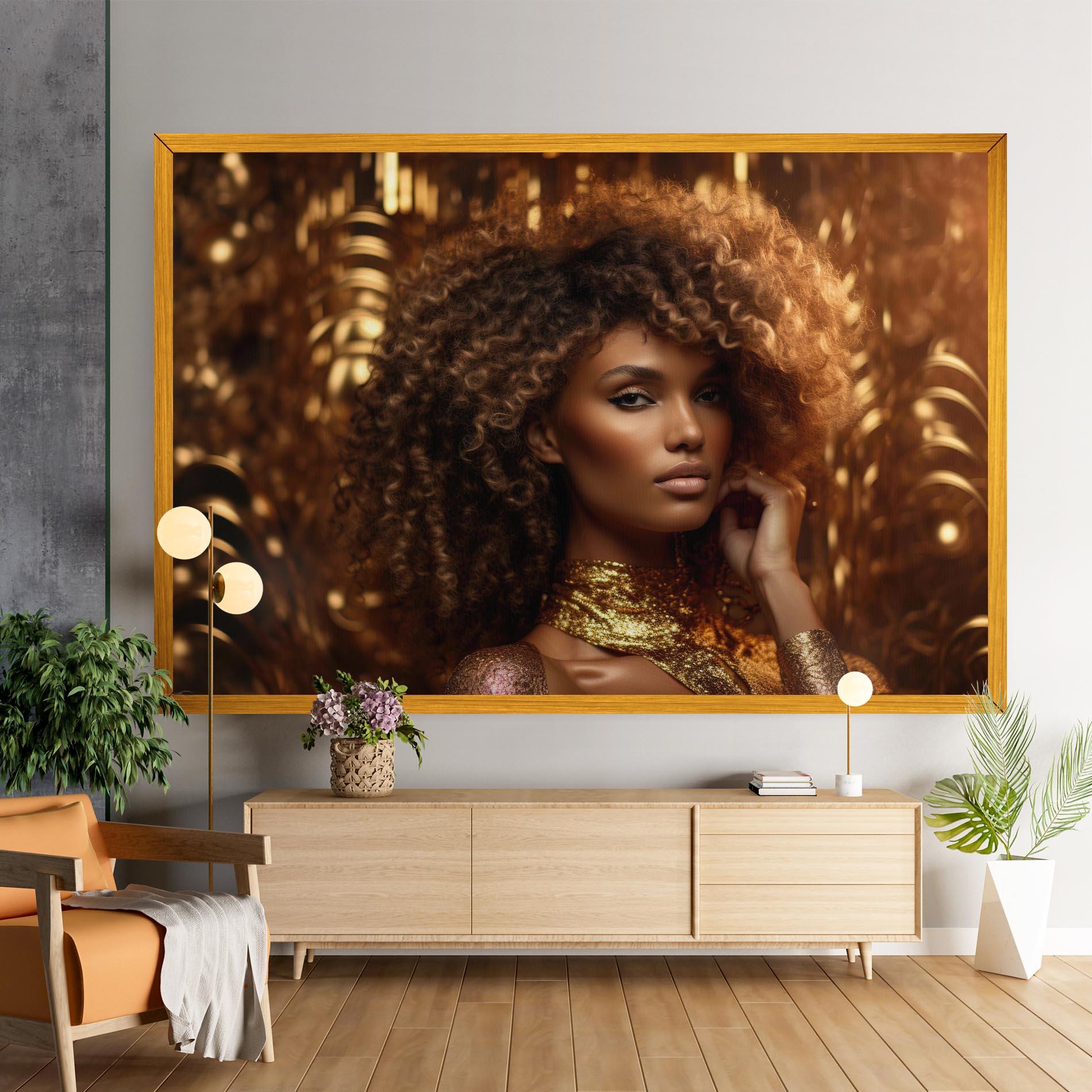 Tablou Canvas Radiant Bronze Goddess mockup 9