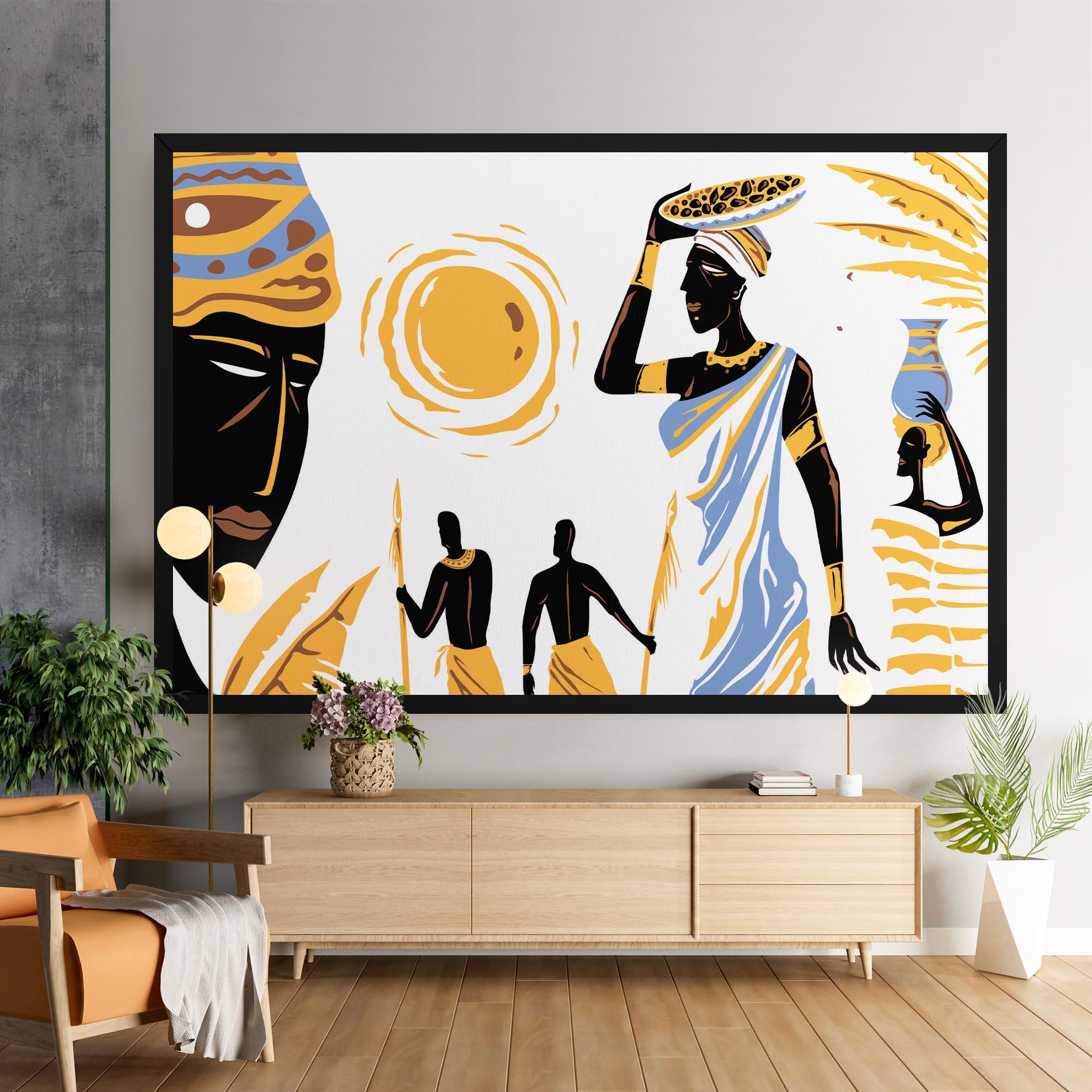 Tablou Canvas African Drawing mockup 9