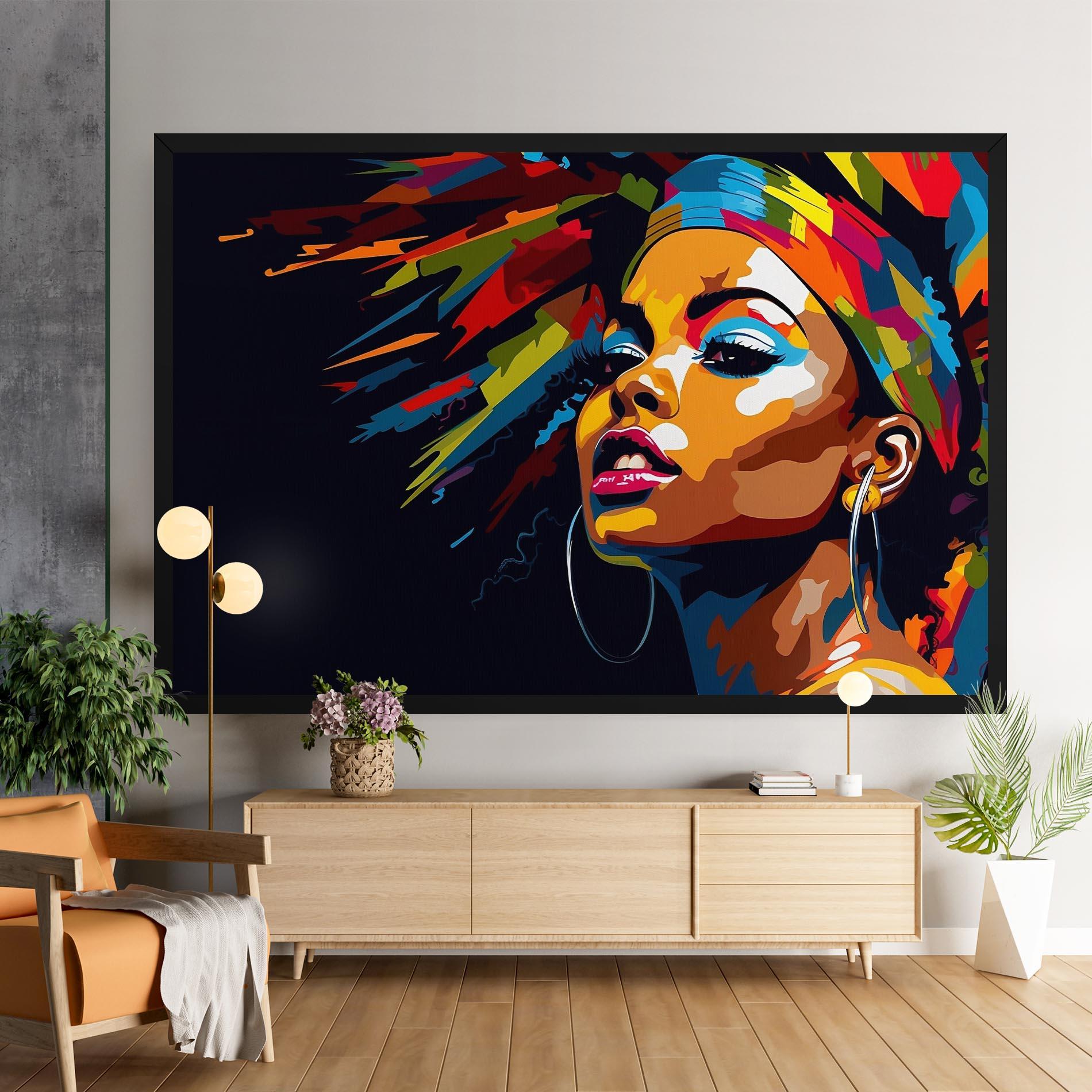 Tablou Canvas African Woman Portrait mockup 9