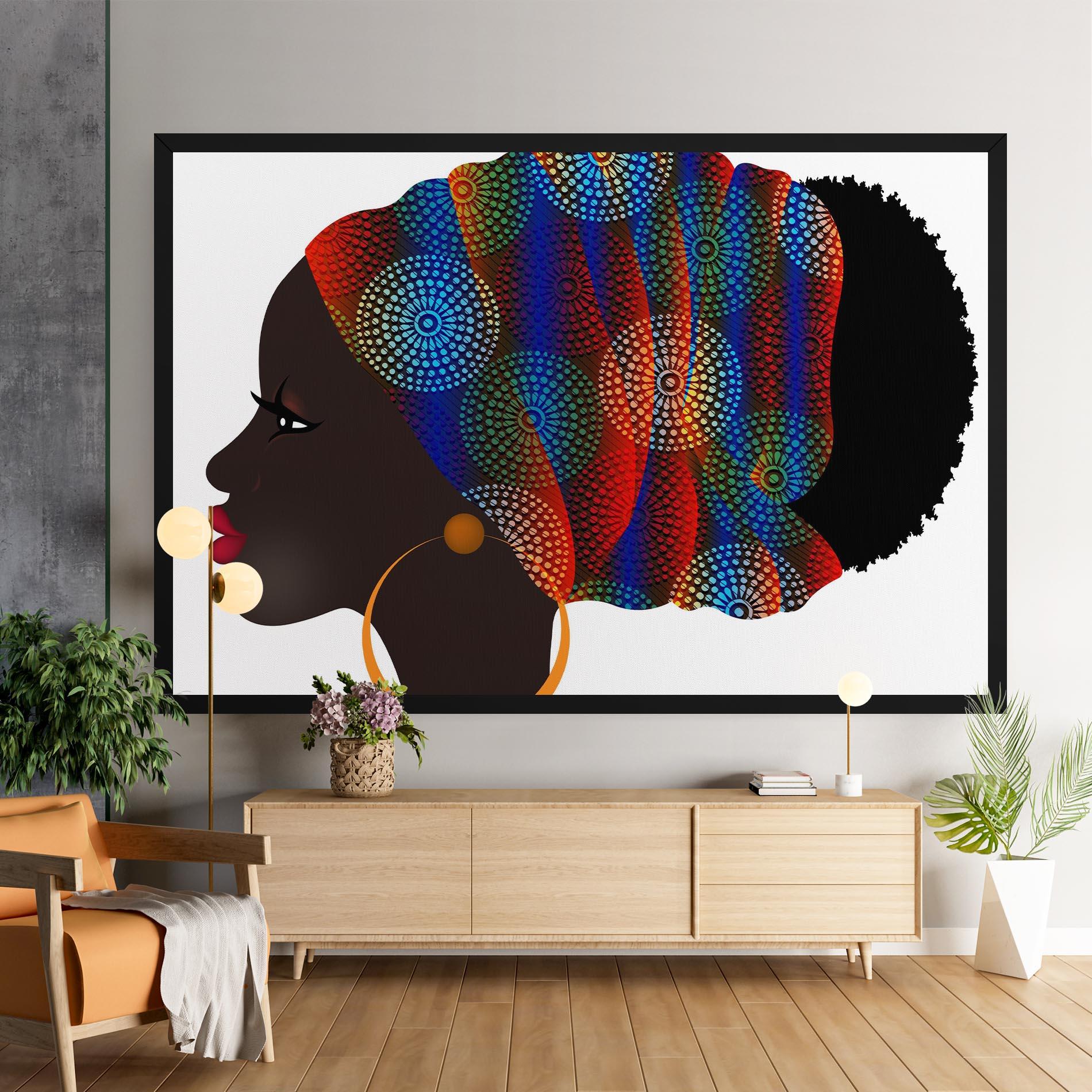 Tablou Canvas Afro Hairstyle mockup 9