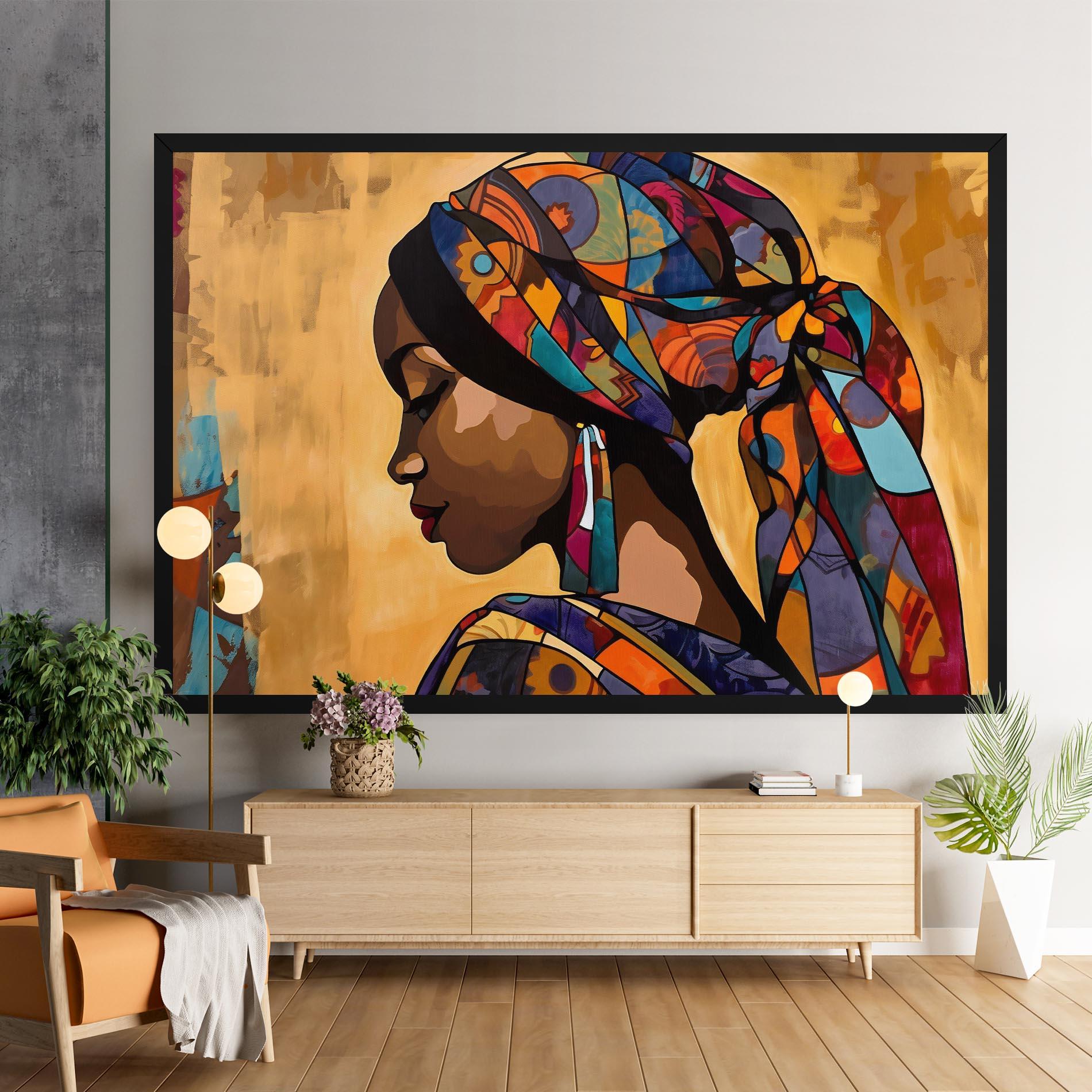 Tablou Canvas Headscarf Pretty Woman mockup 9