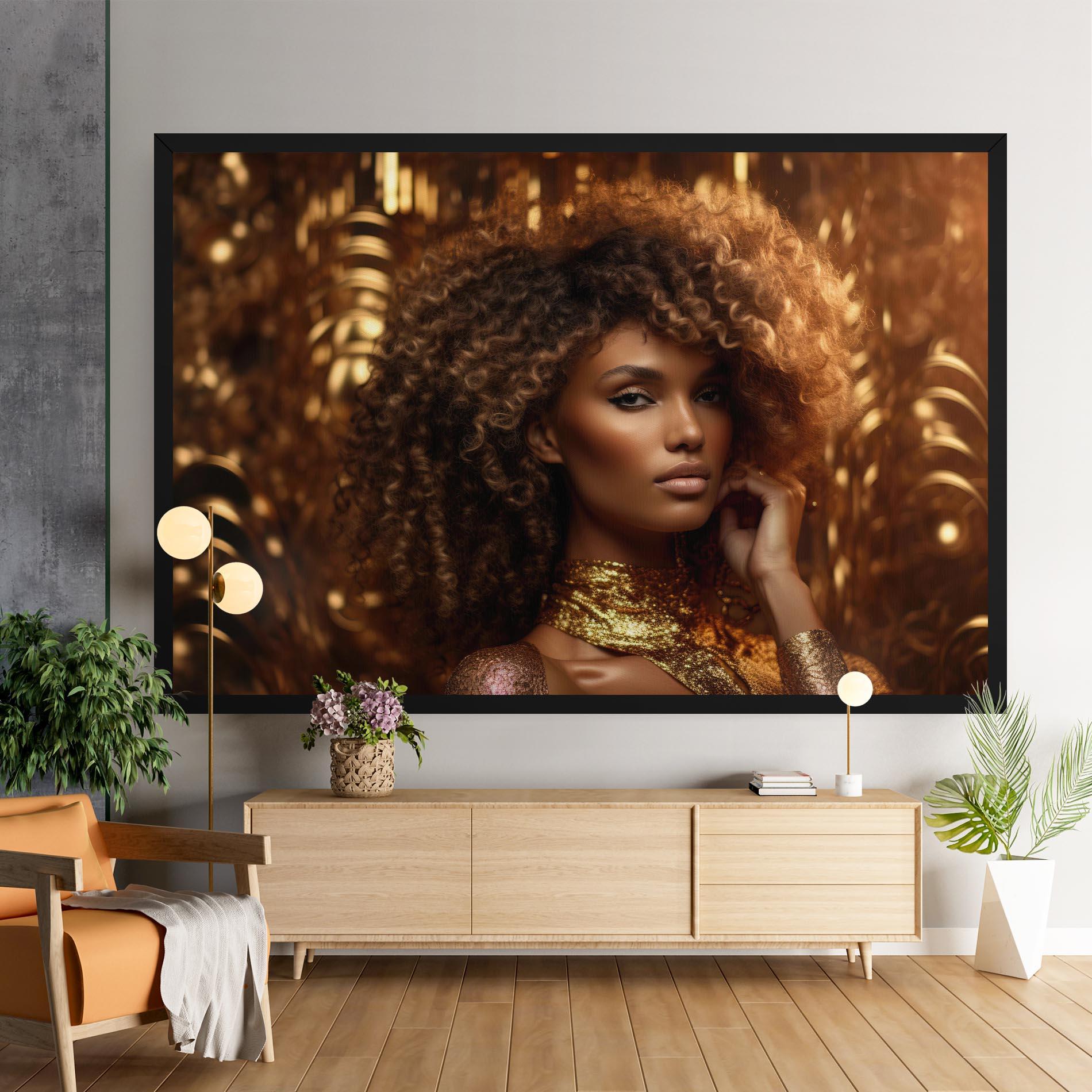 Tablou Canvas Radiant Bronze Goddess mockup 9