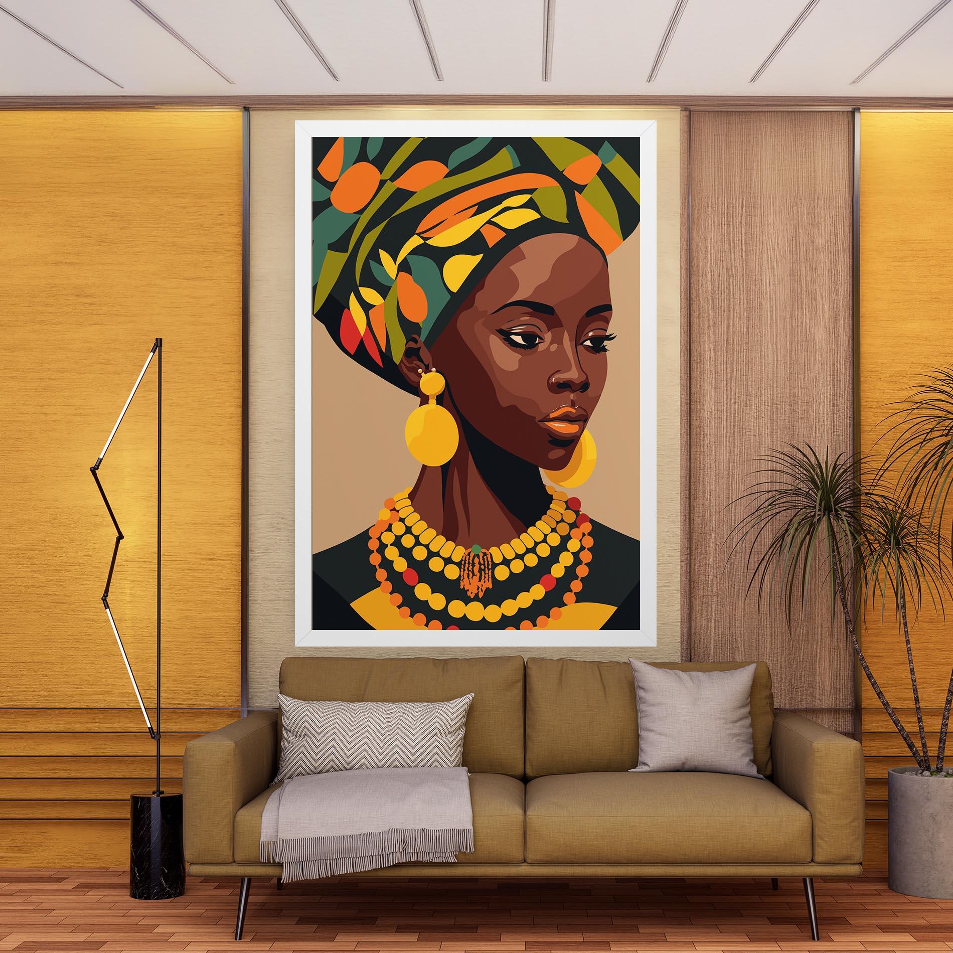 Tablou Canvas African Earrings mockup 9