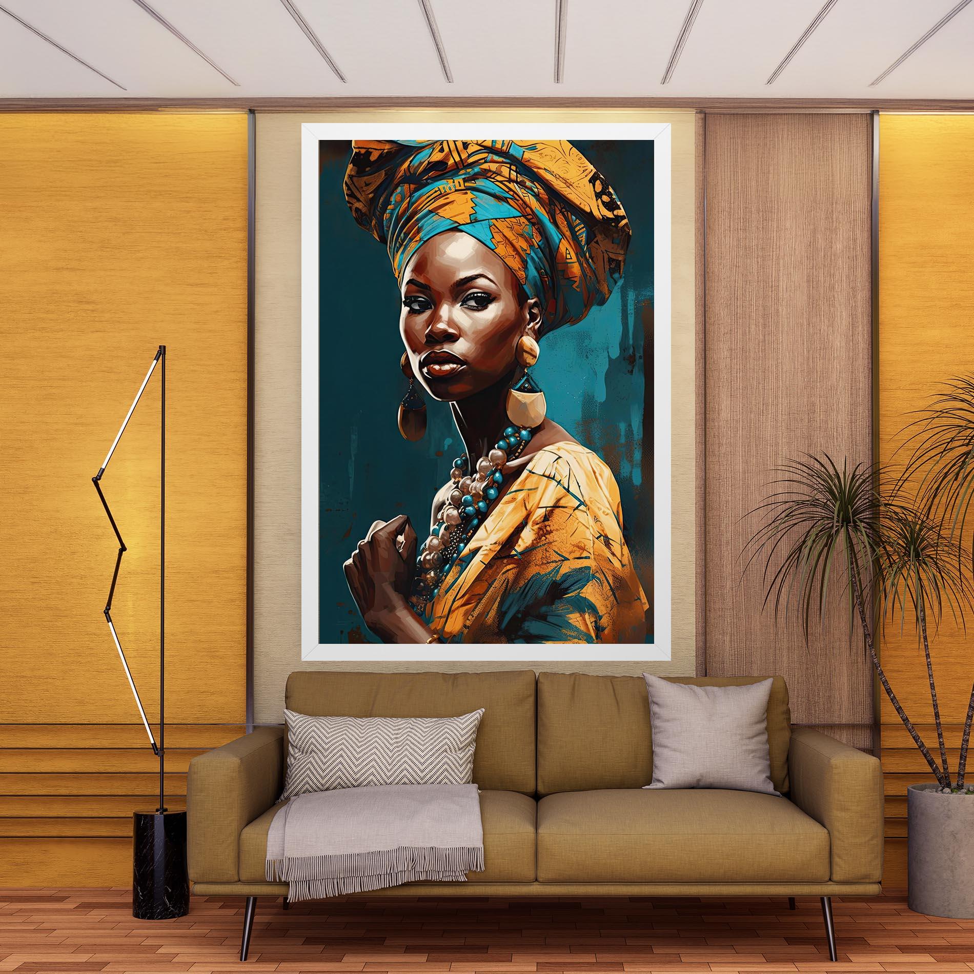 Tablou Canvas Azure Chic Woman mockup 9