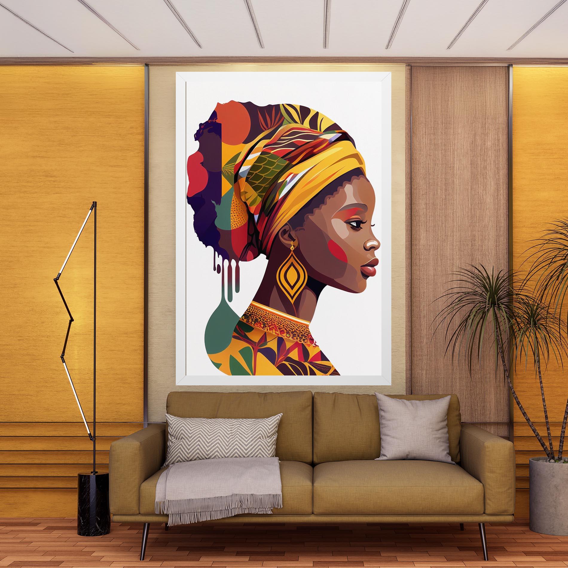 Tablou Canvas Colorful African mockup 9