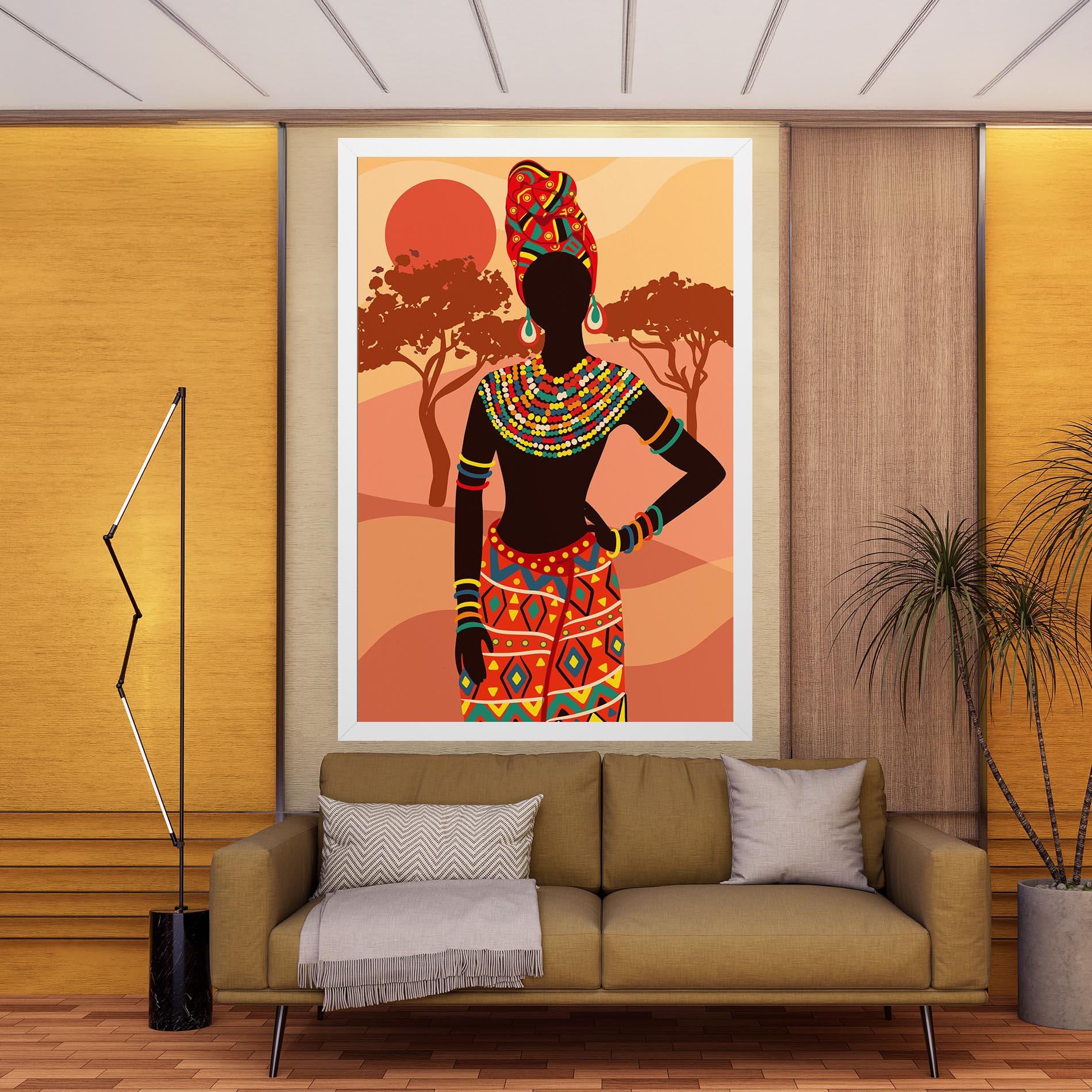 Tablou Canvas Ethnic African Color mockup 9