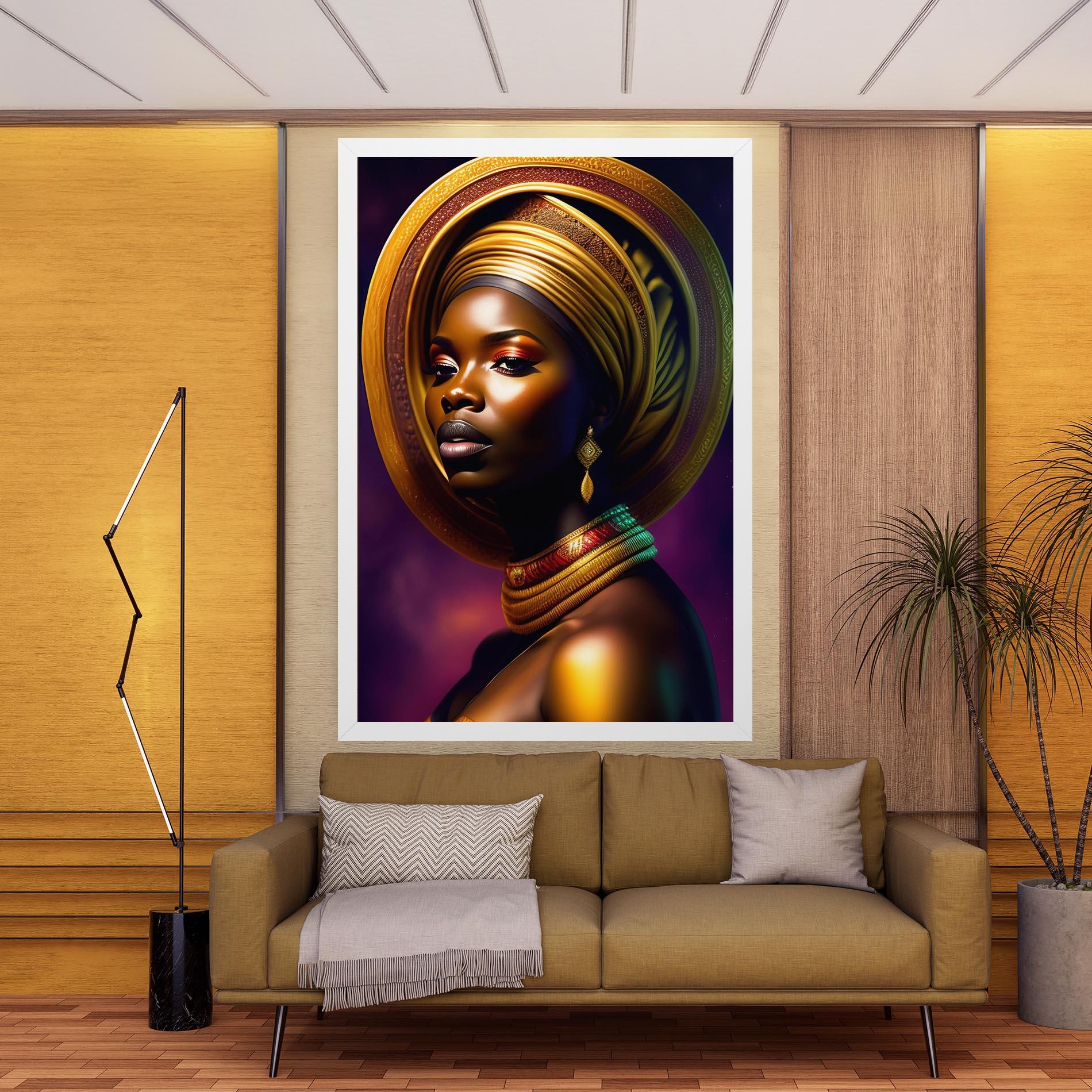 Tablou Canvas Golden Crown Woman mockup 9