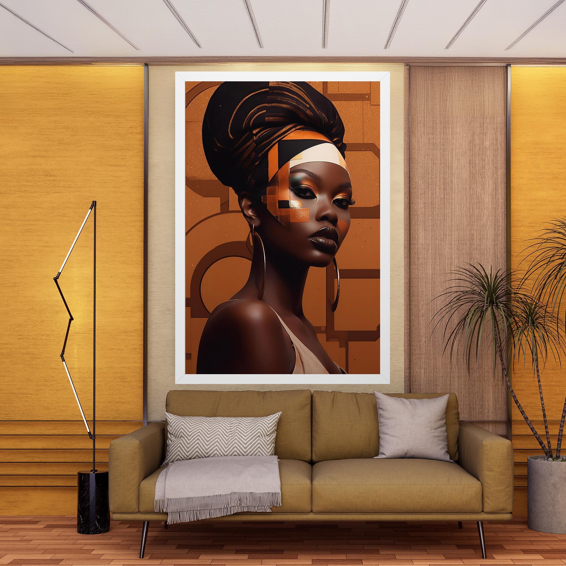Tablou Canvas Interesting African Makeup mockup 9