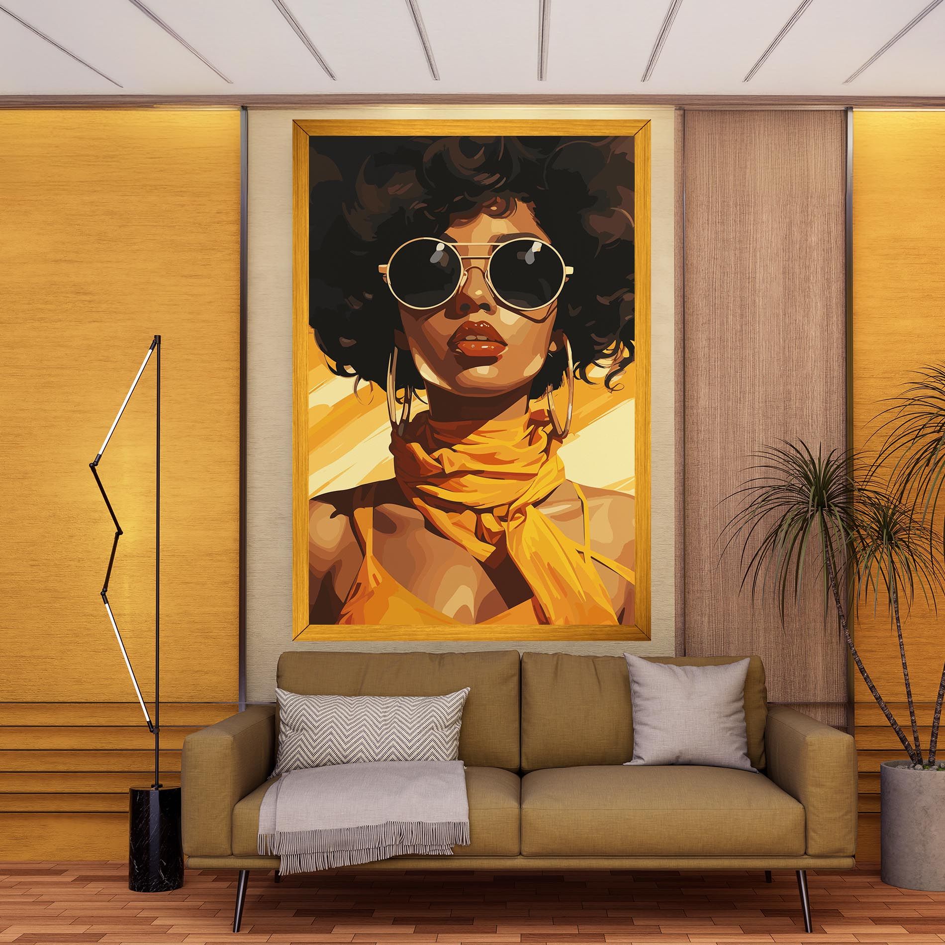 African Yellow Woman mockup 9