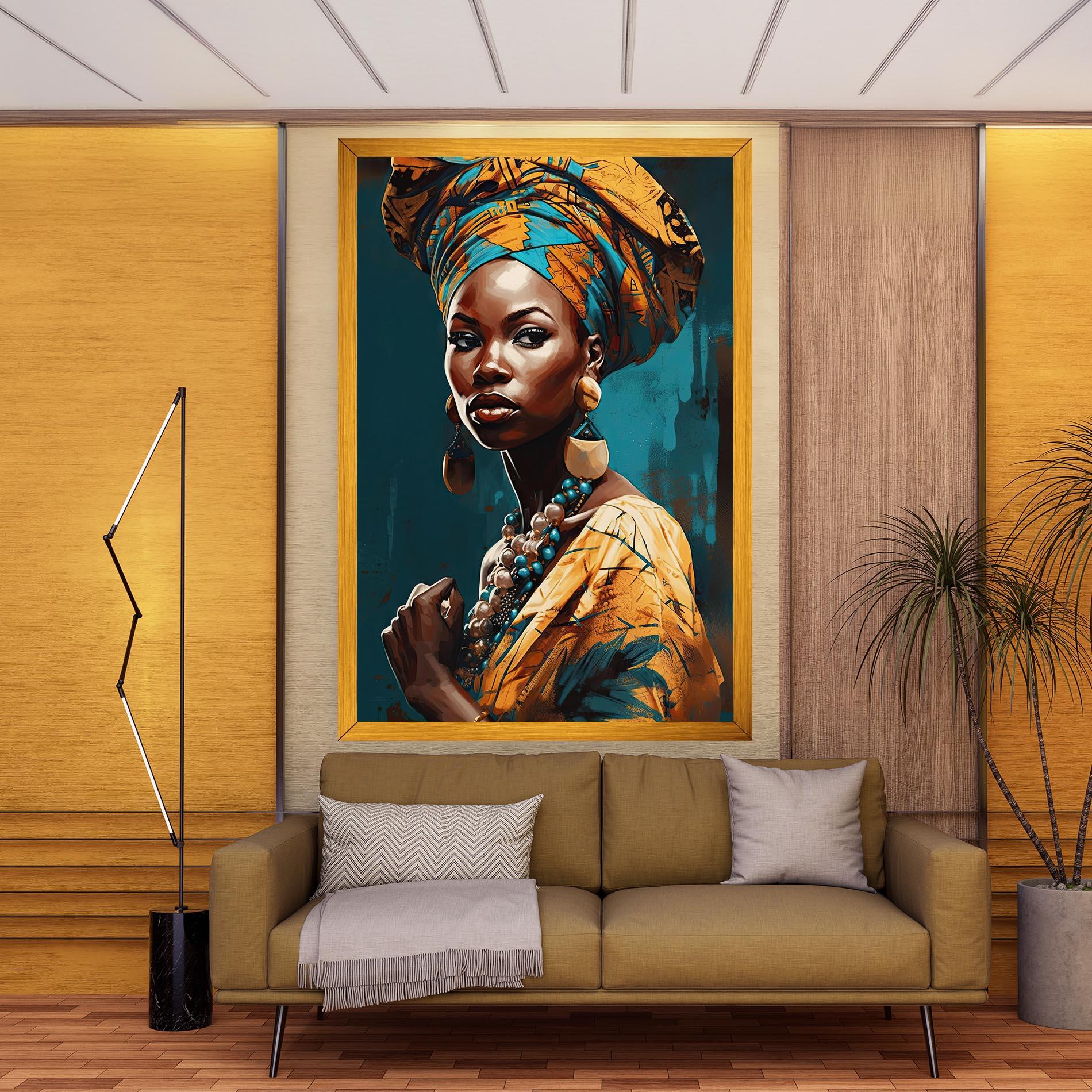 Tablou Canvas Azure Chic Woman mockup 9