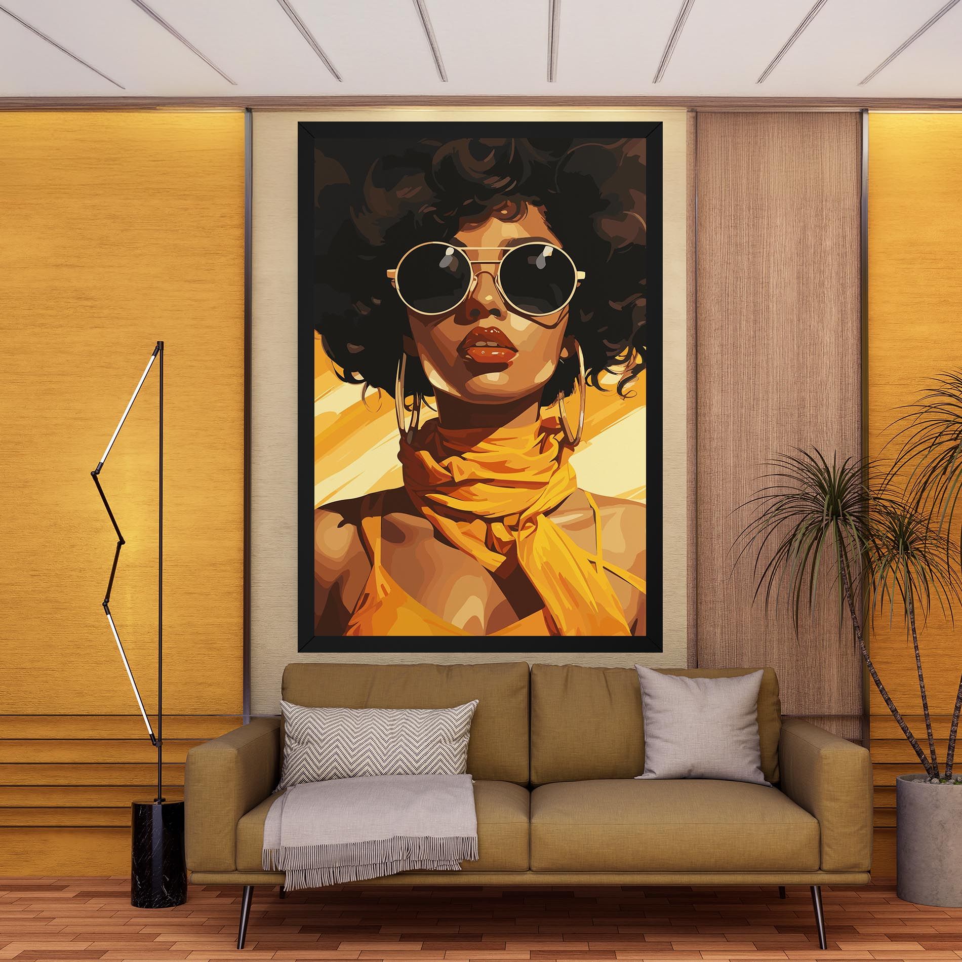 African Yellow Woman mockup 9