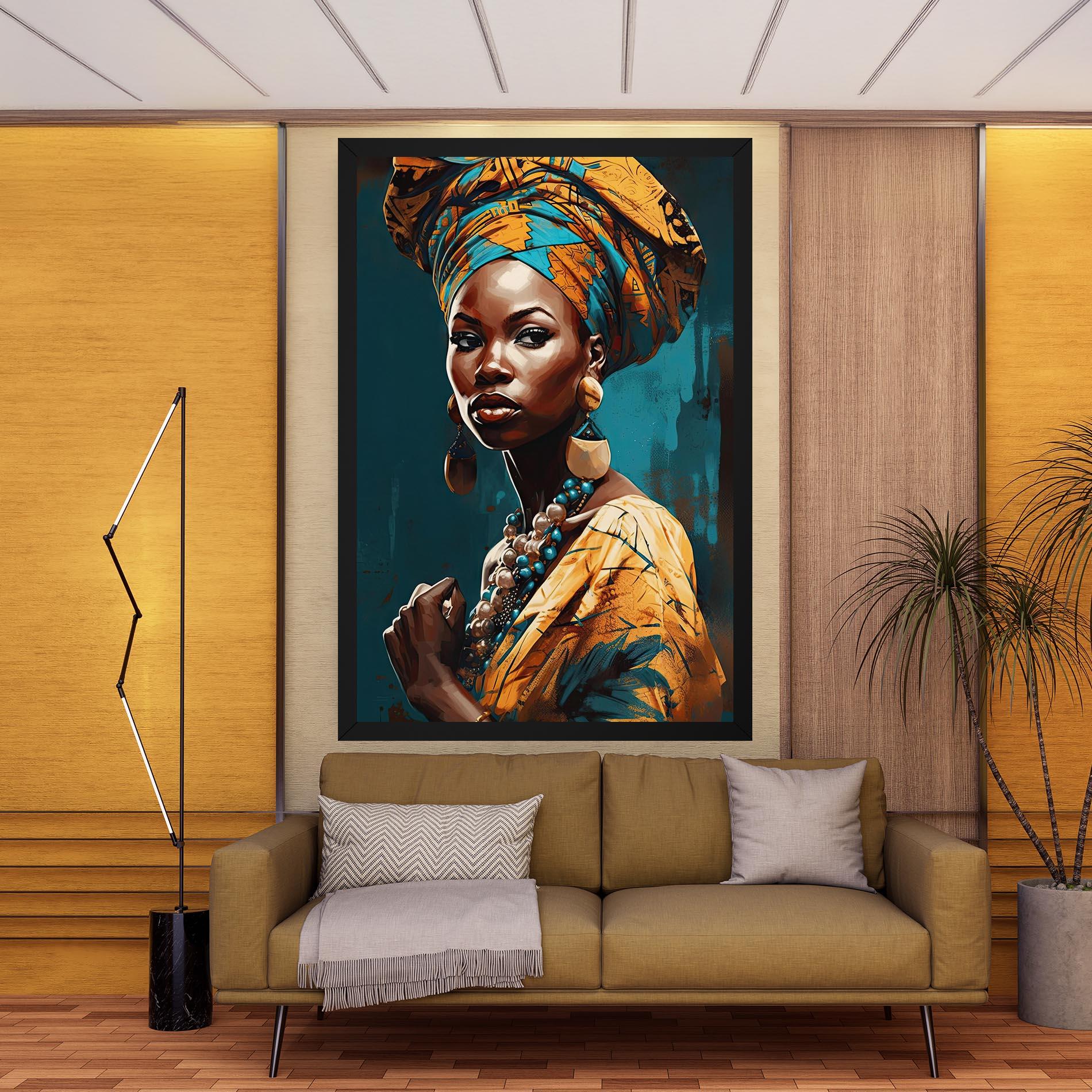 Tablou Canvas Azure Chic Woman mockup 9