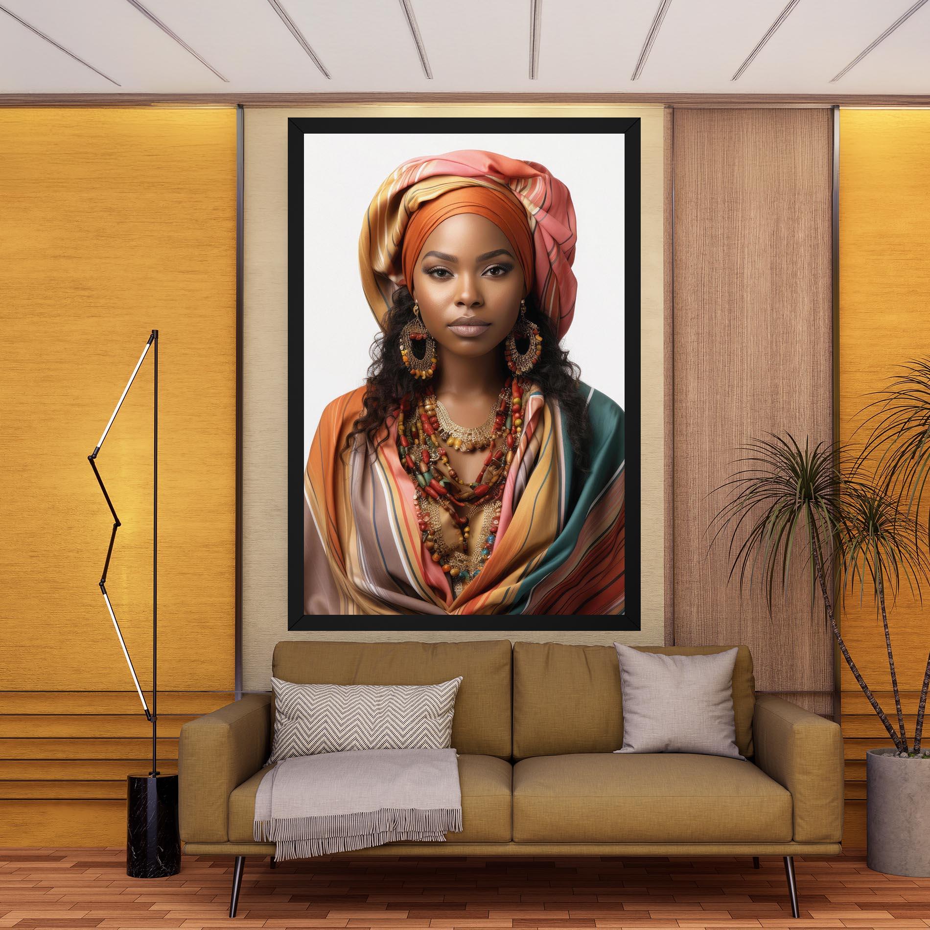 Tablou Canvas East African Woman mockup 9