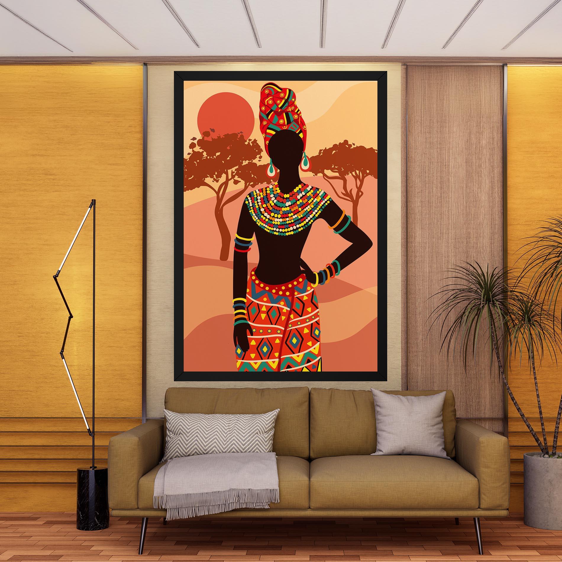 Tablou Canvas Ethnic African Color mockup 9
