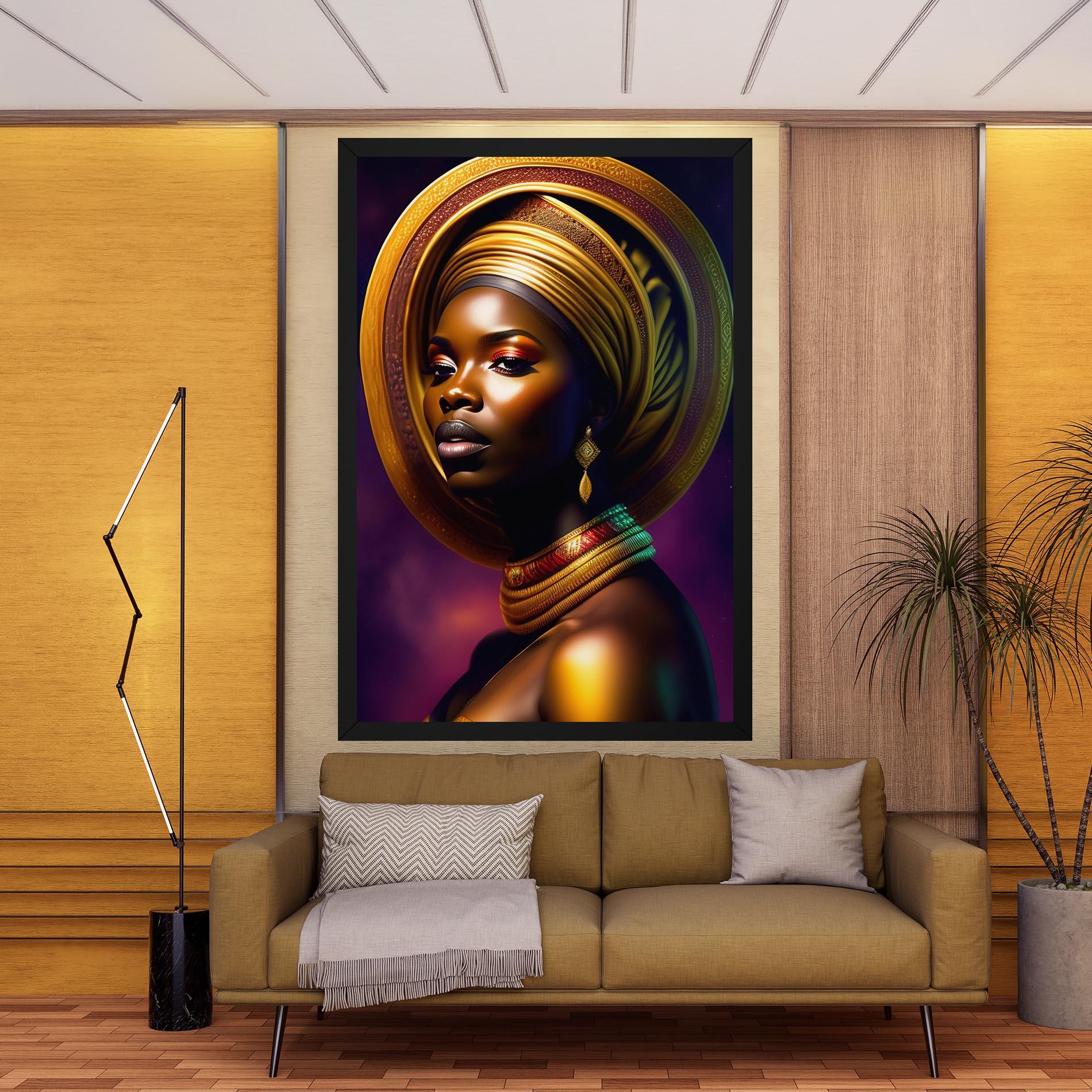 Tablou Canvas Golden Crown Woman mockup 9