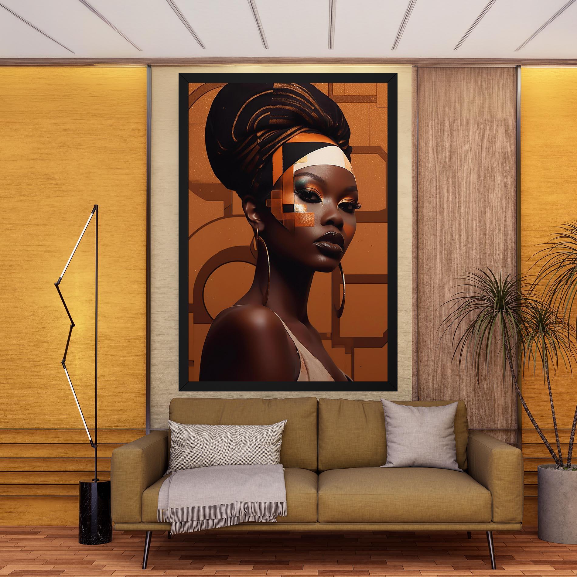 Tablou Canvas Interesting African Makeup mockup 9