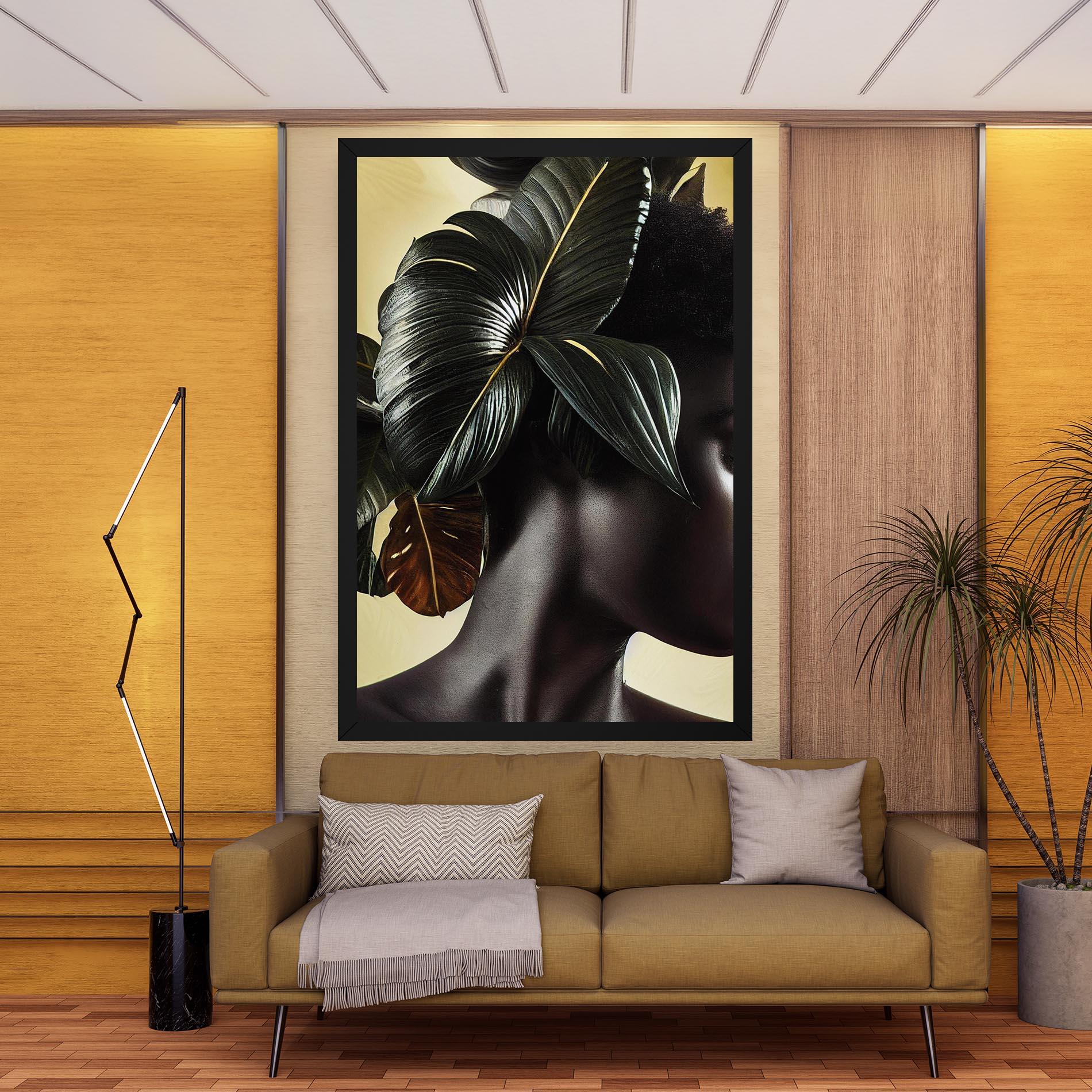 Tablou Canvas Leaf Woman mockup 9