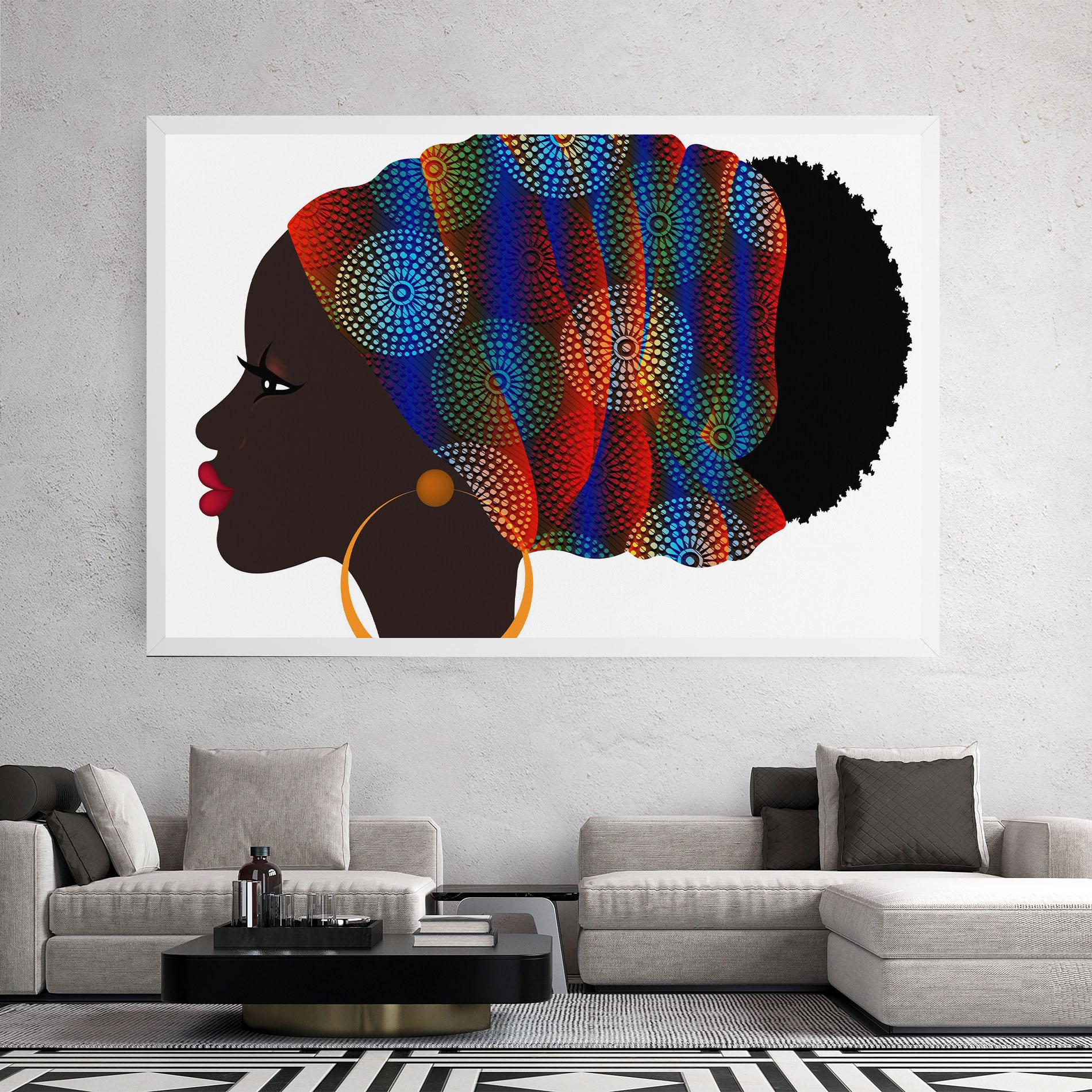 Tablou Canvas Afro Hairstyle mockup 2