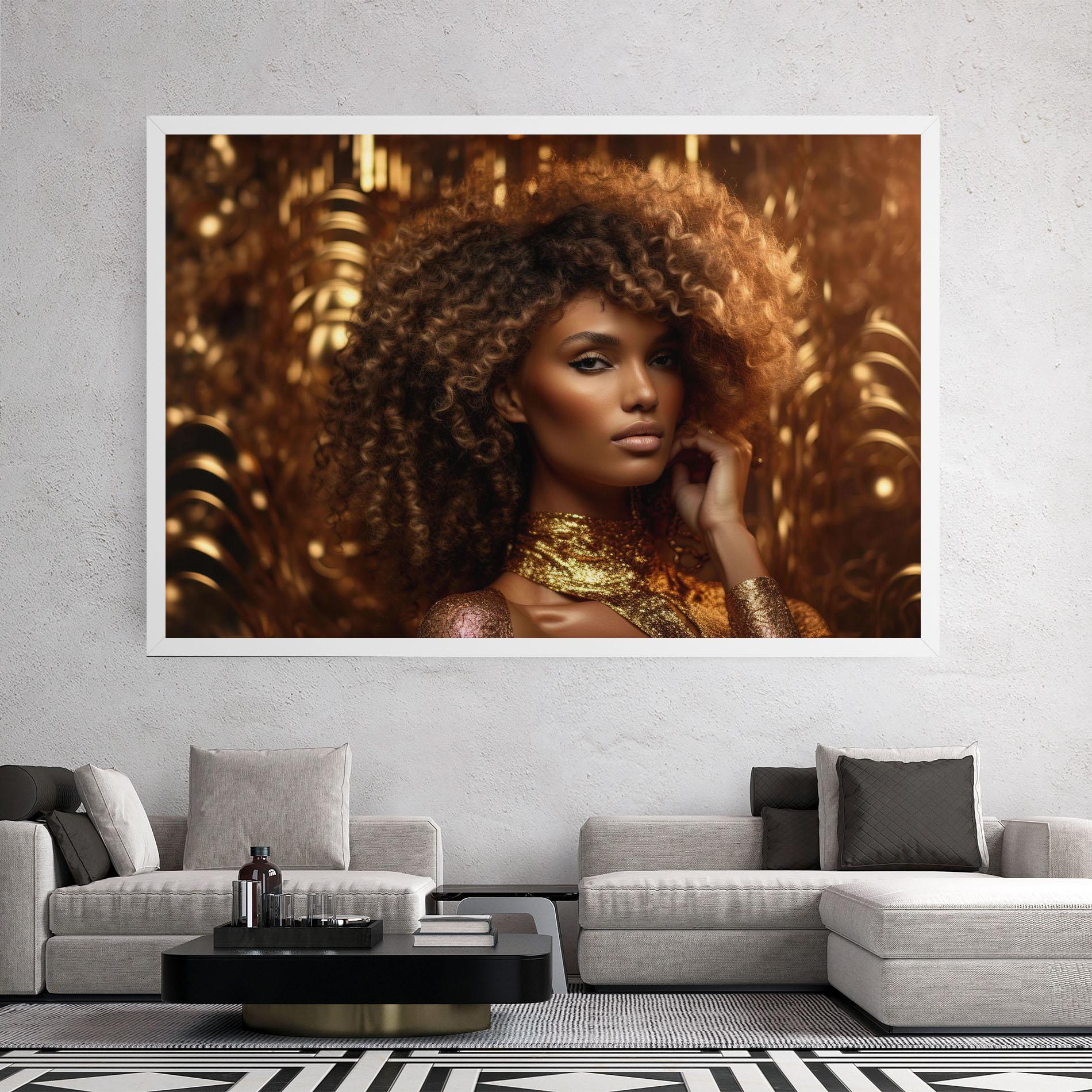Tablou Canvas Radiant Bronze Goddess mockup 2