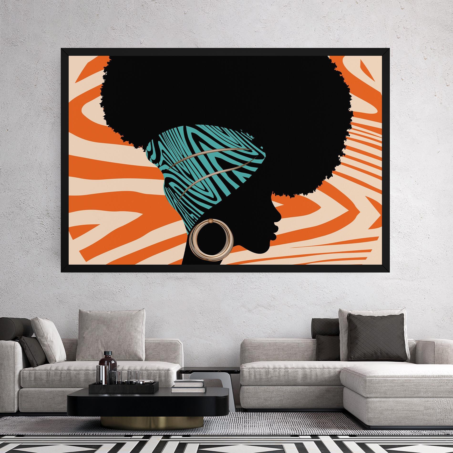 Tablou Canvas African Bandana mockup 2