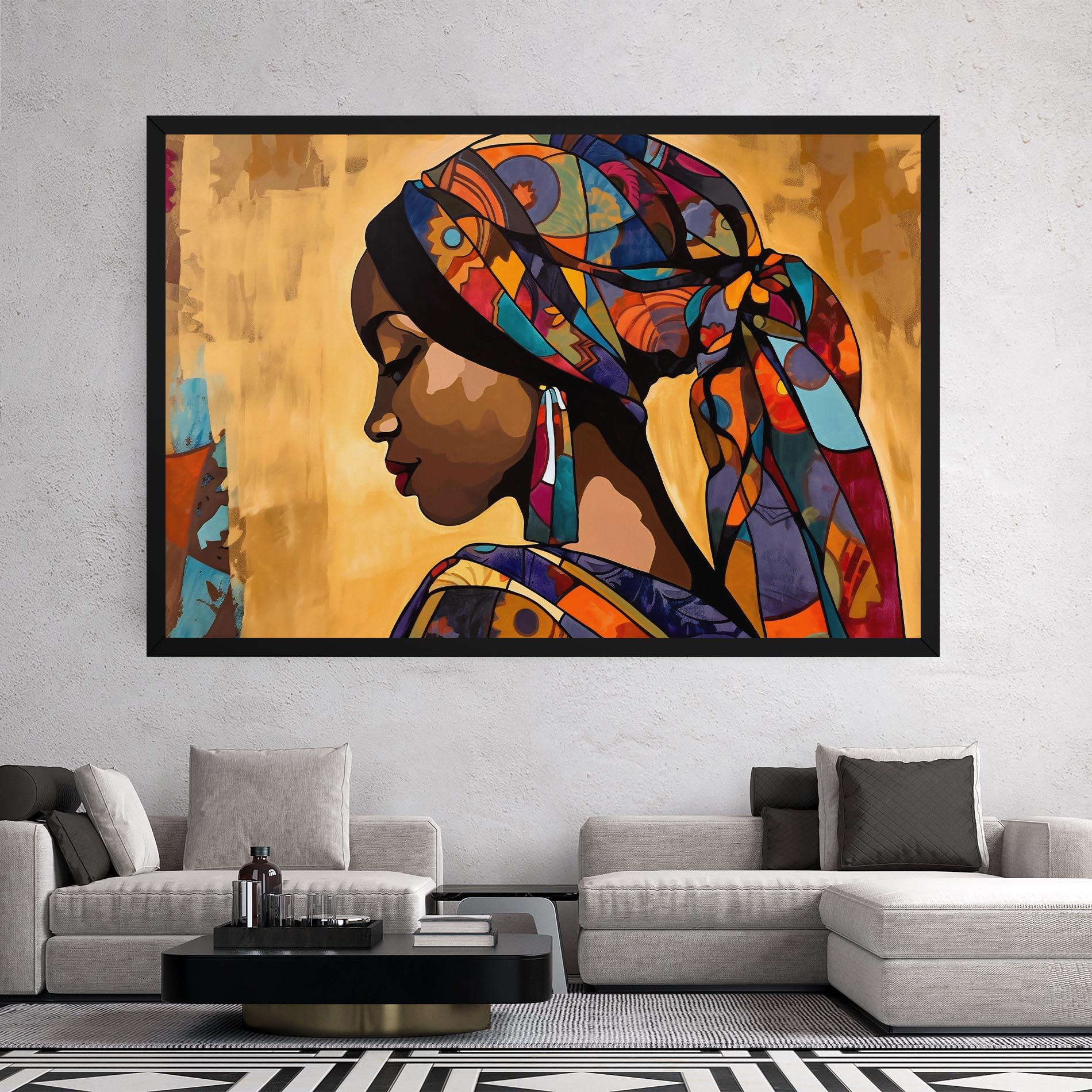 Tablou Canvas Headscarf Pretty Woman mockup 2