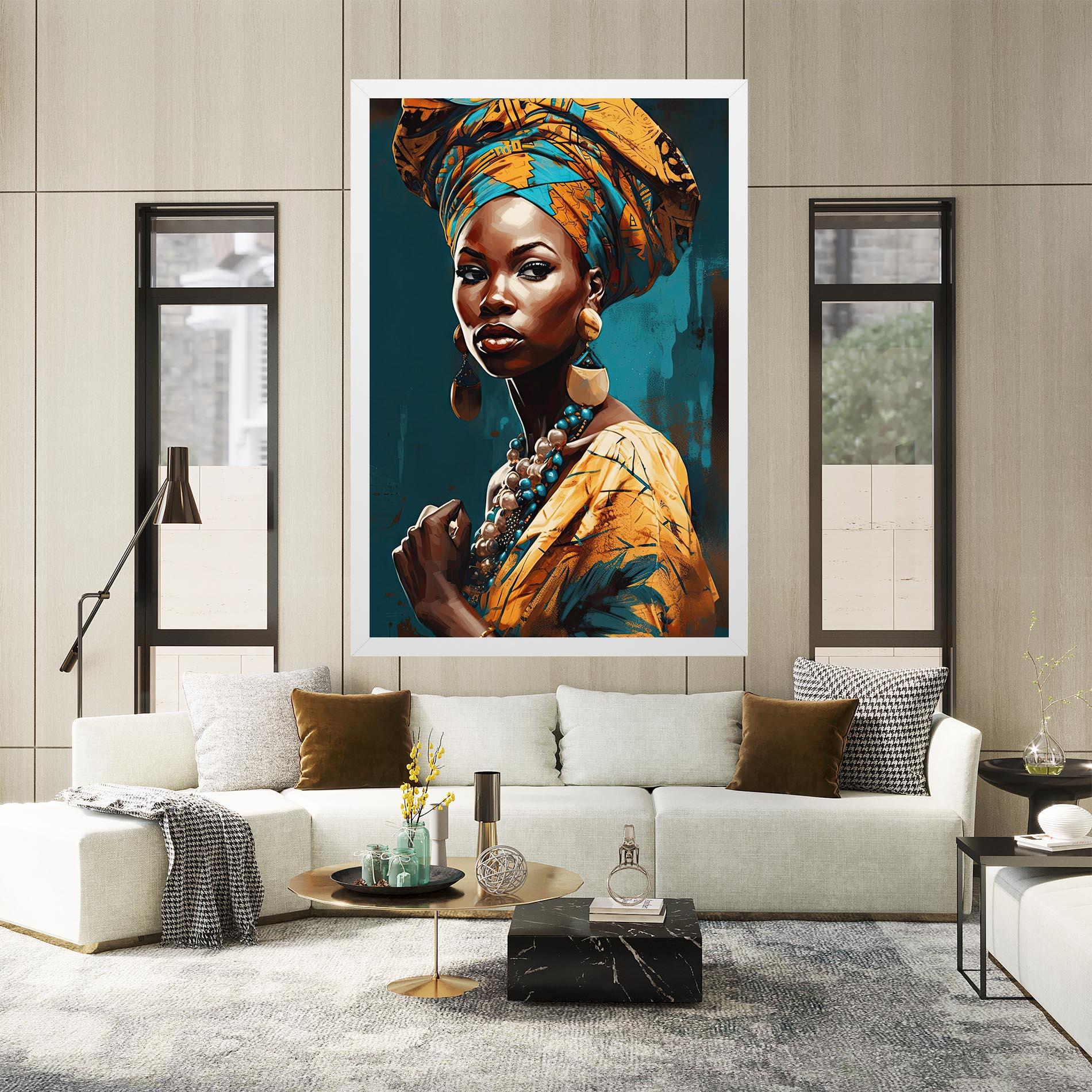 Tablou Canvas Azure Chic Woman mockup 2