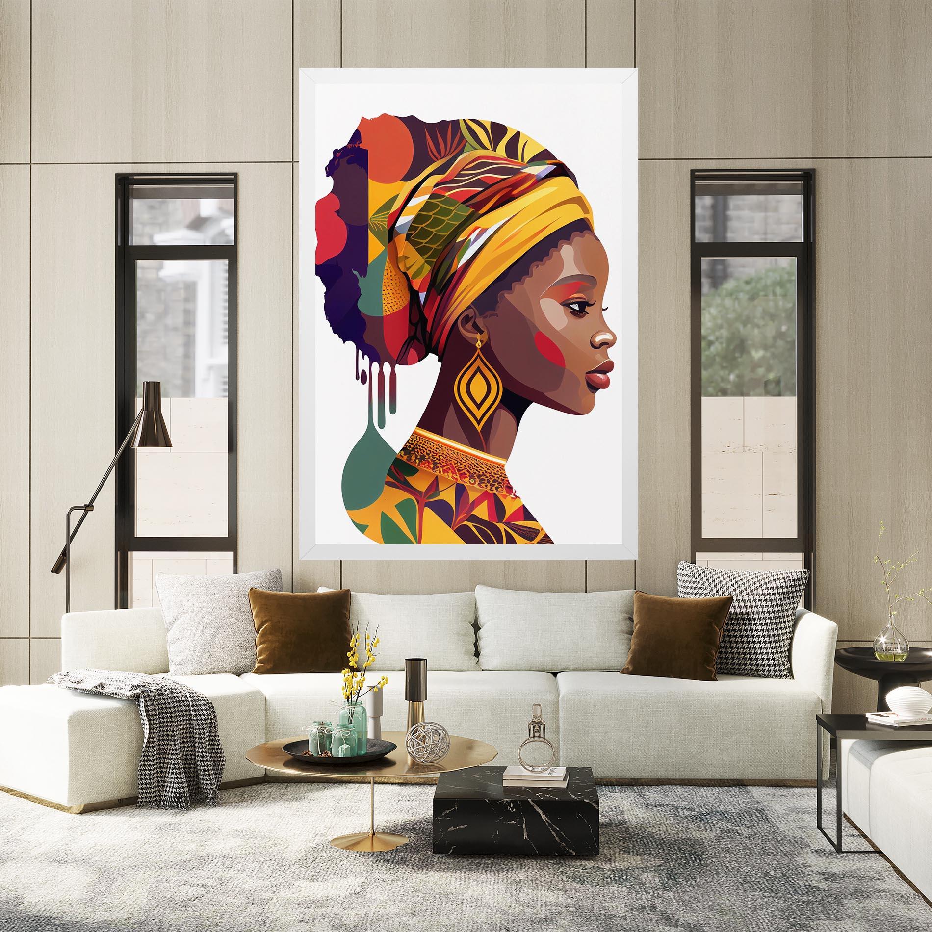 Tablou Canvas Colorful African mockup 2