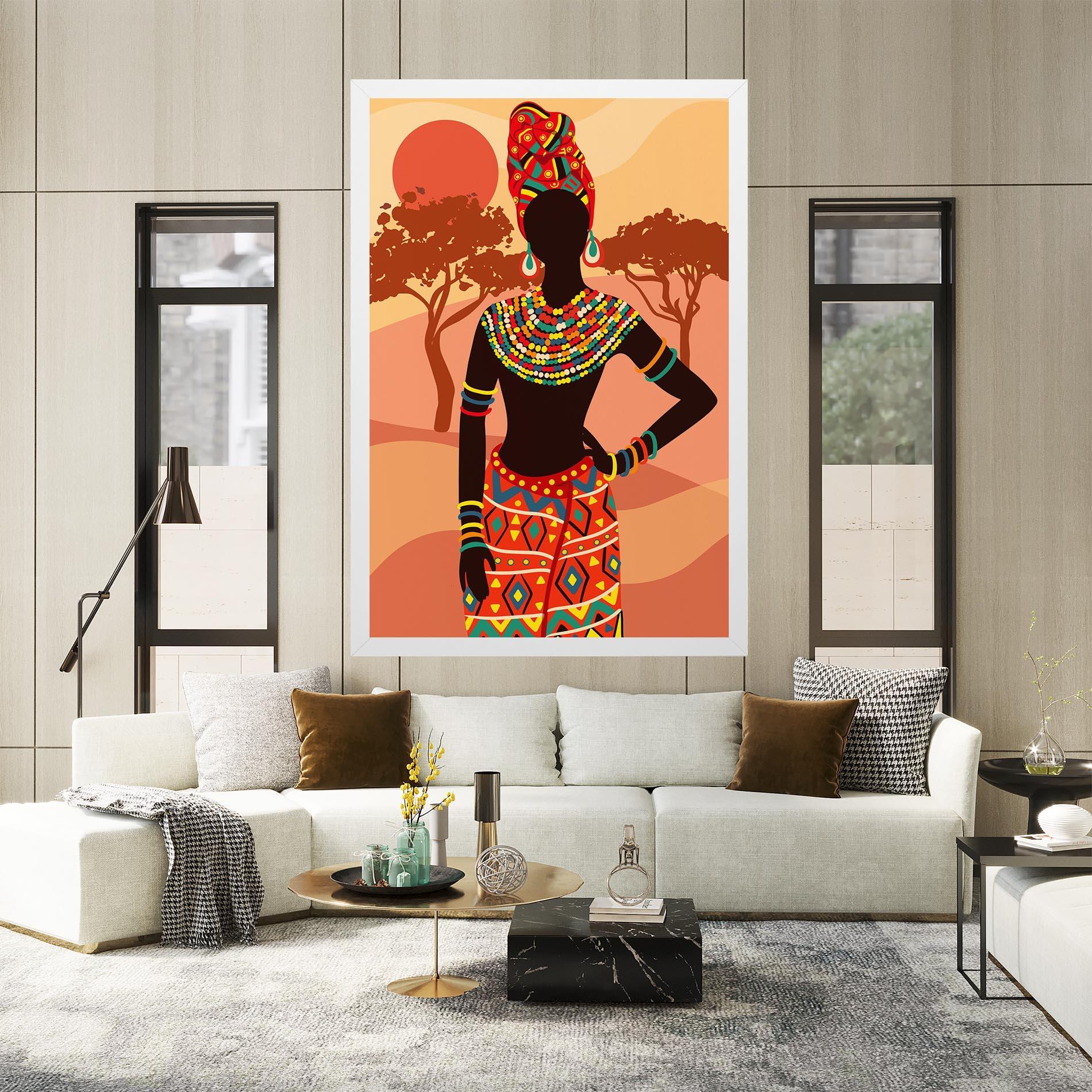 Tablou Canvas Ethnic African Color mockup 2