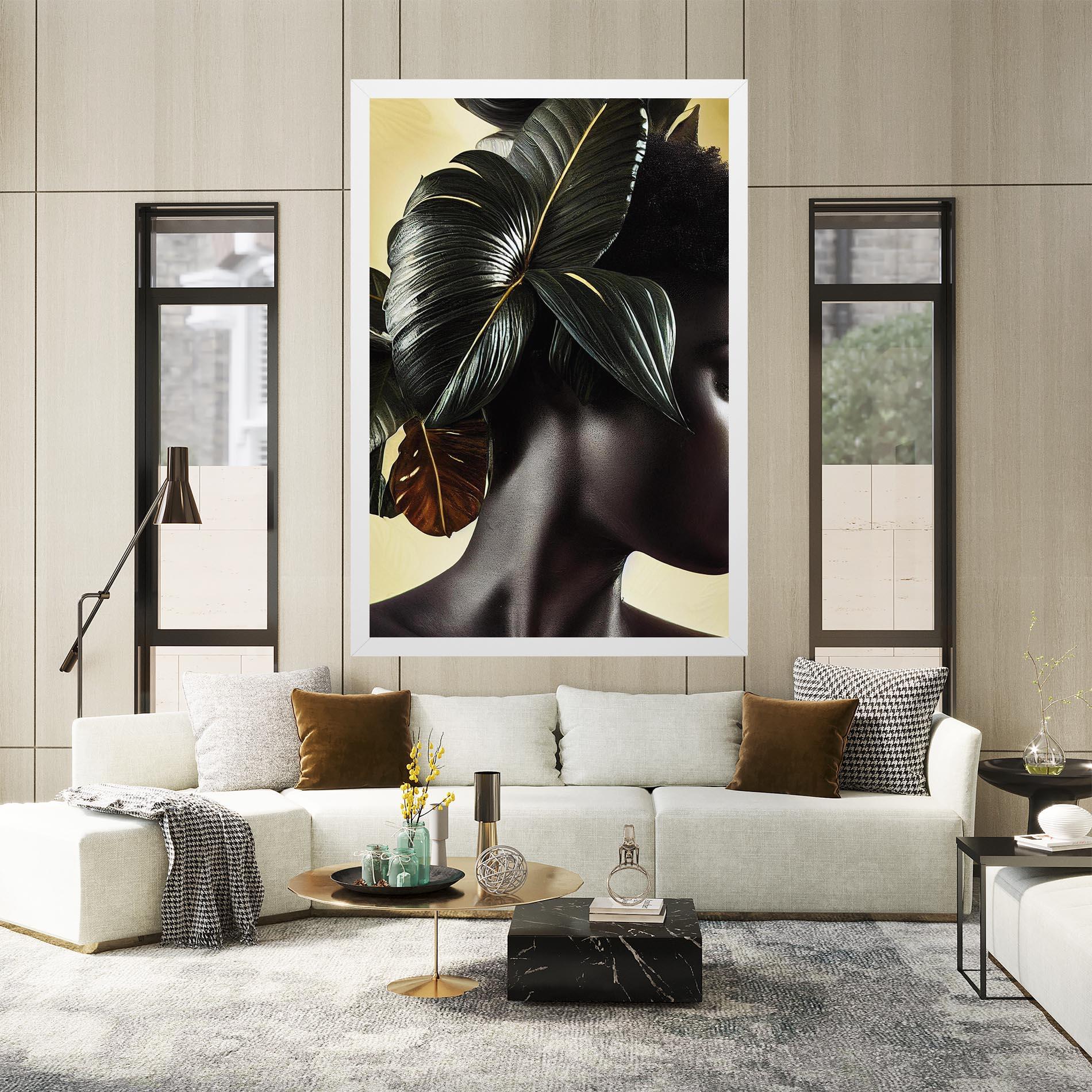 Tablou Canvas Leaf Woman mockup 2
