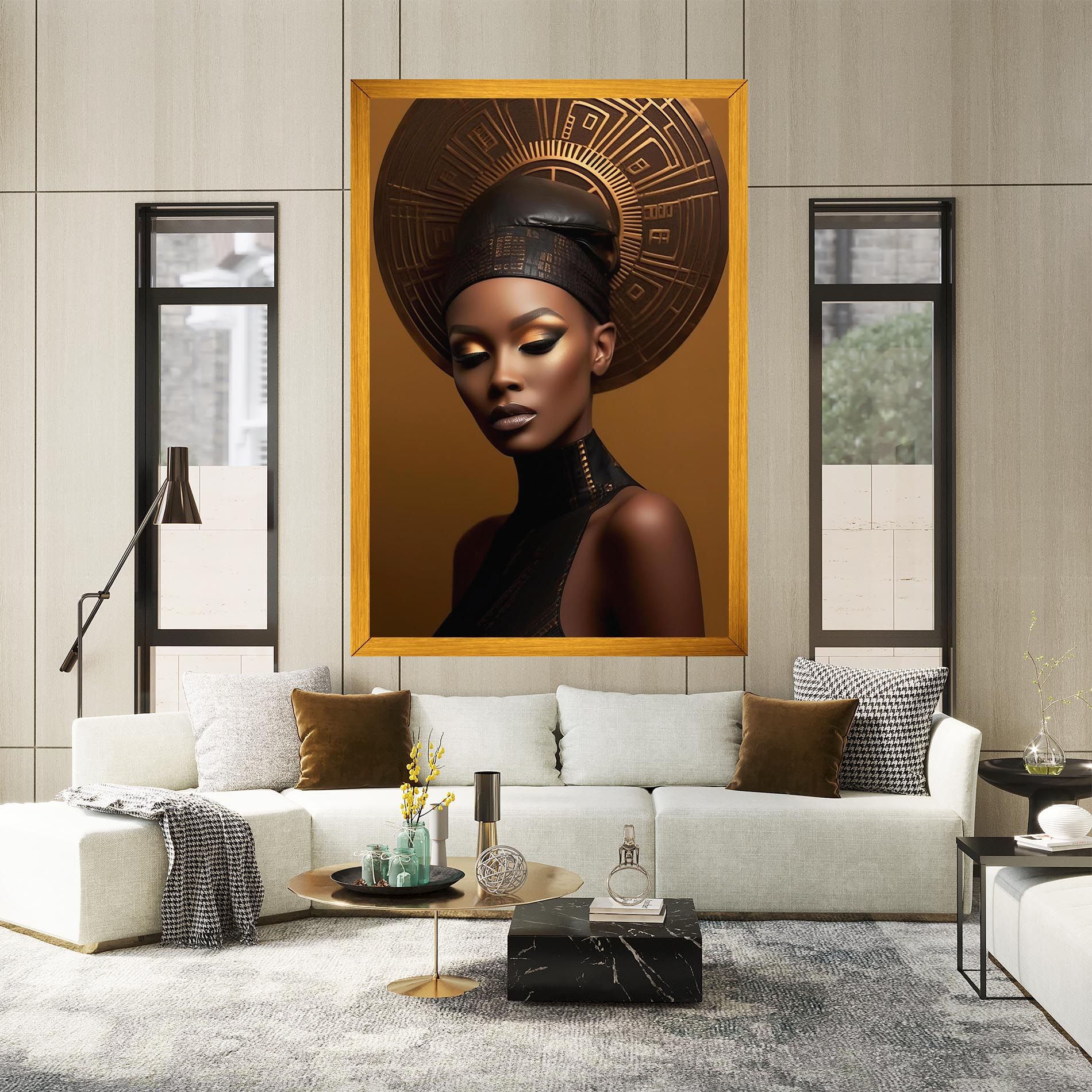 African Abstract Art mockup 2