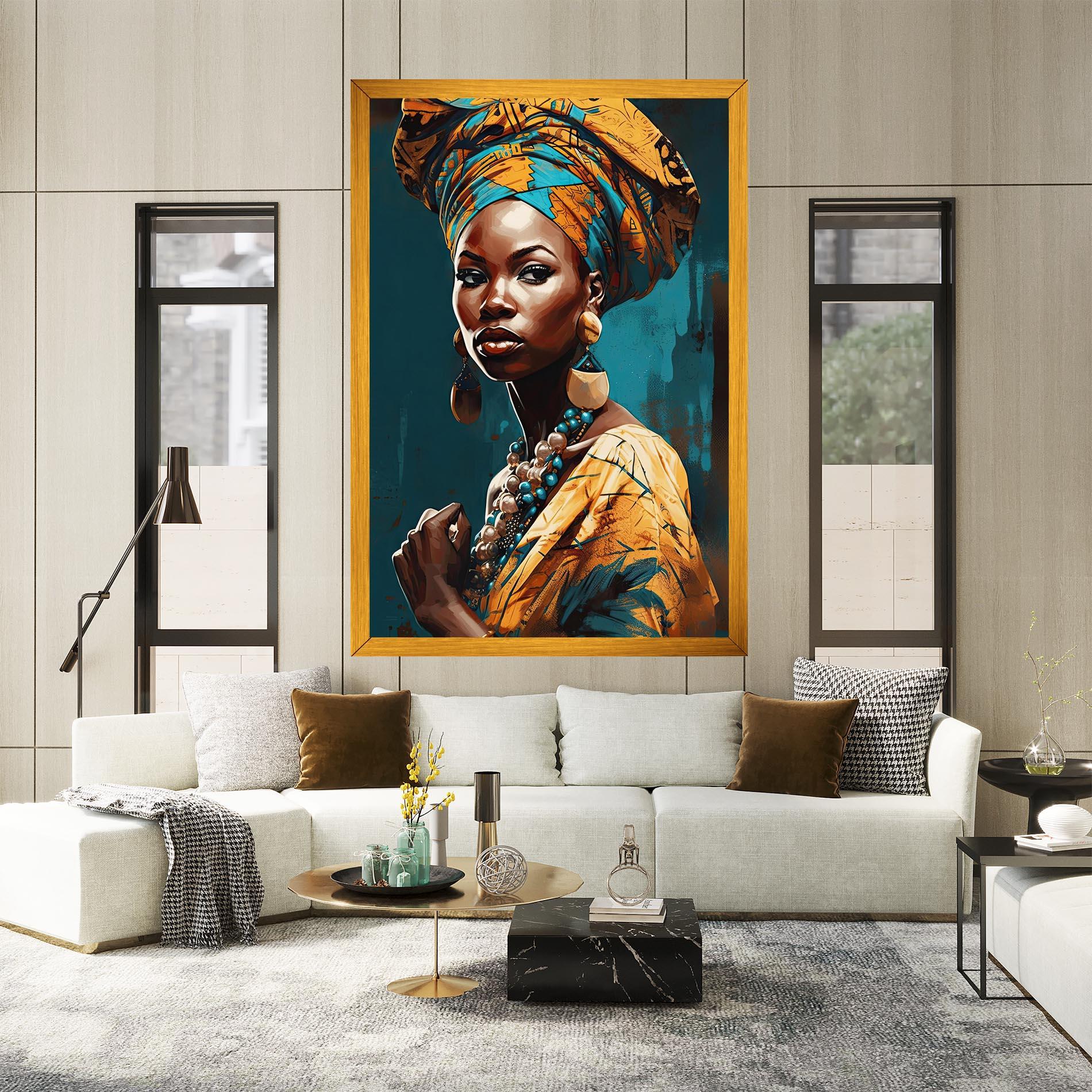 Tablou Canvas Azure Chic Woman mockup 2