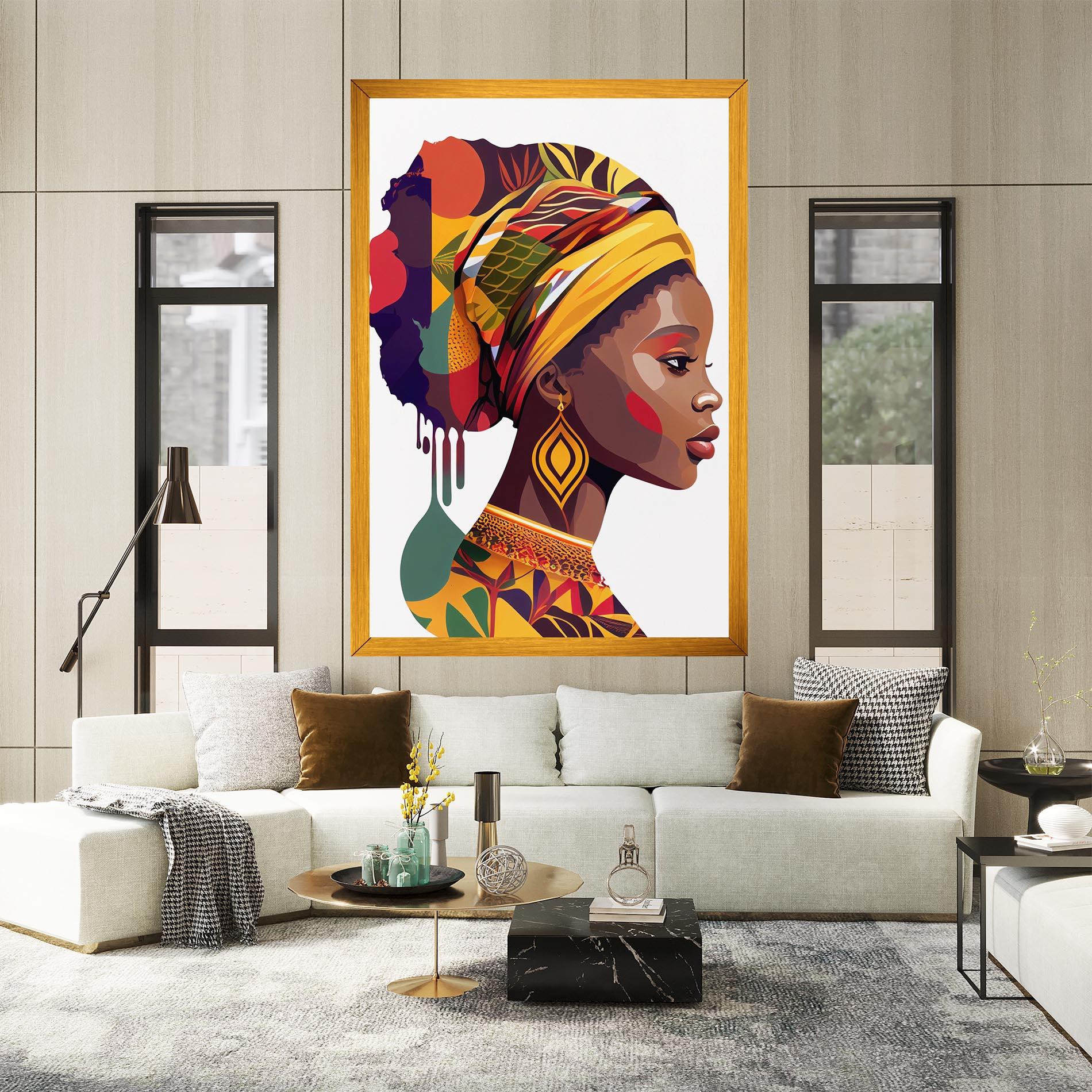 Tablou Canvas Colorful African mockup 2
