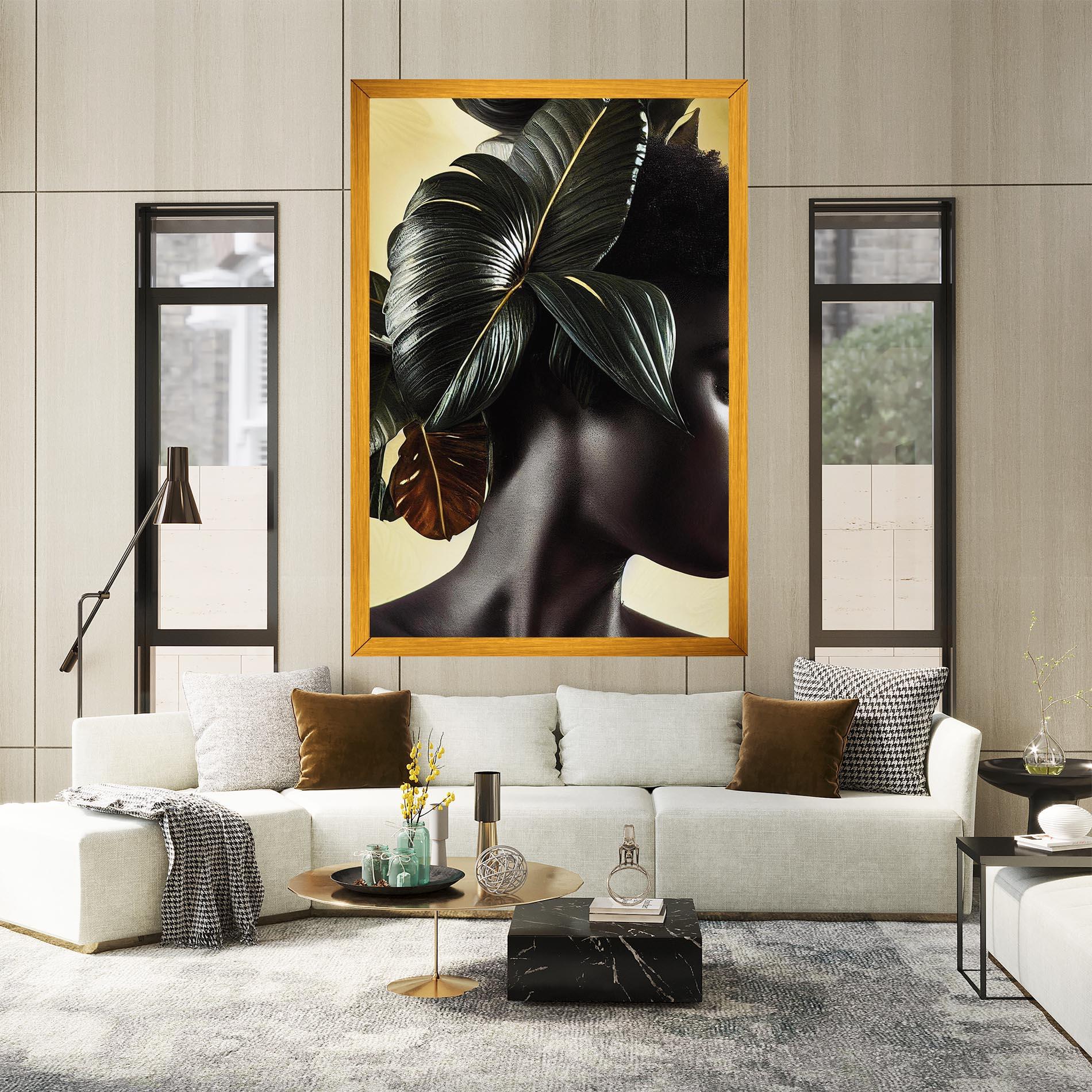 Tablou Canvas Leaf Woman mockup 2