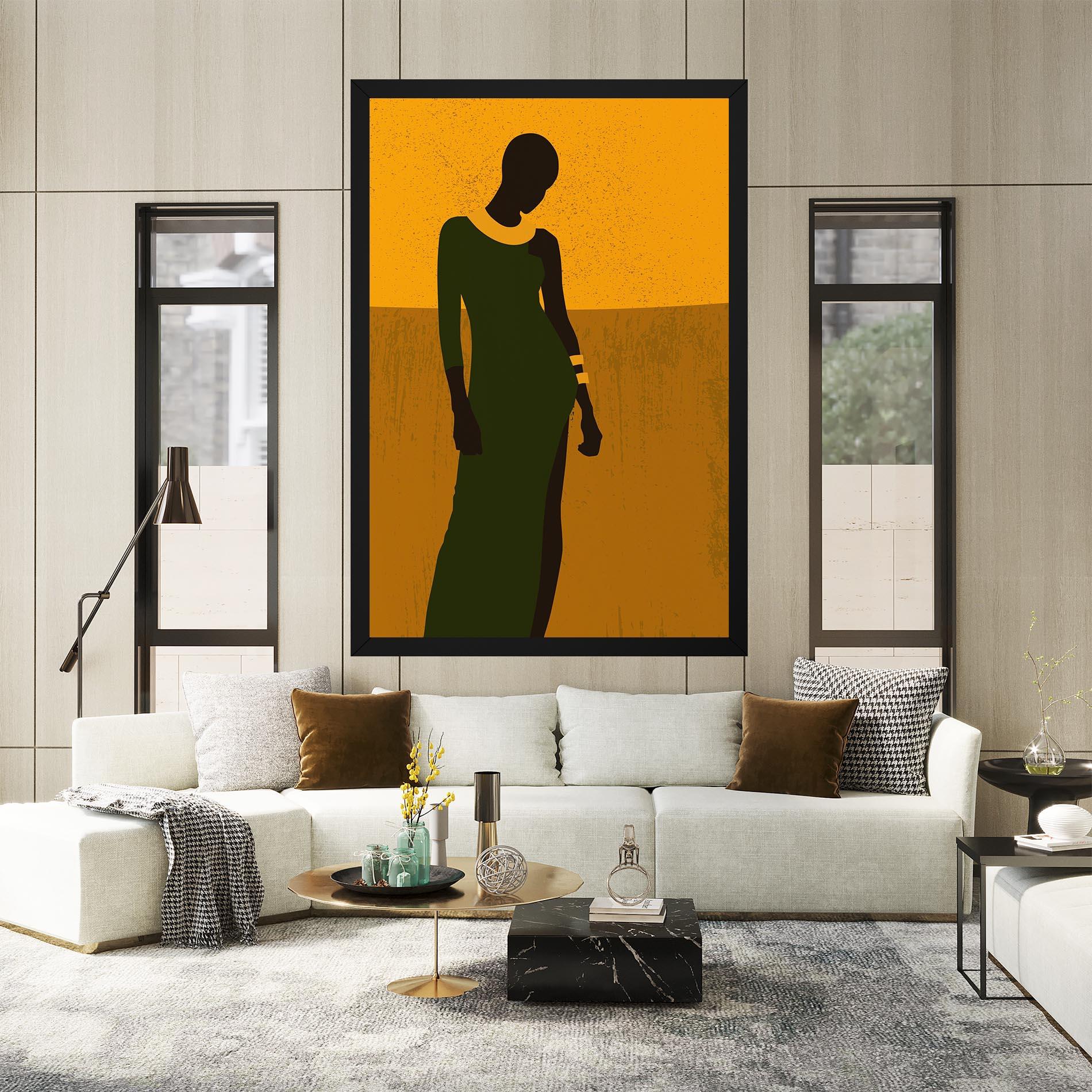 Tablou Canvas African Dress mockup 2