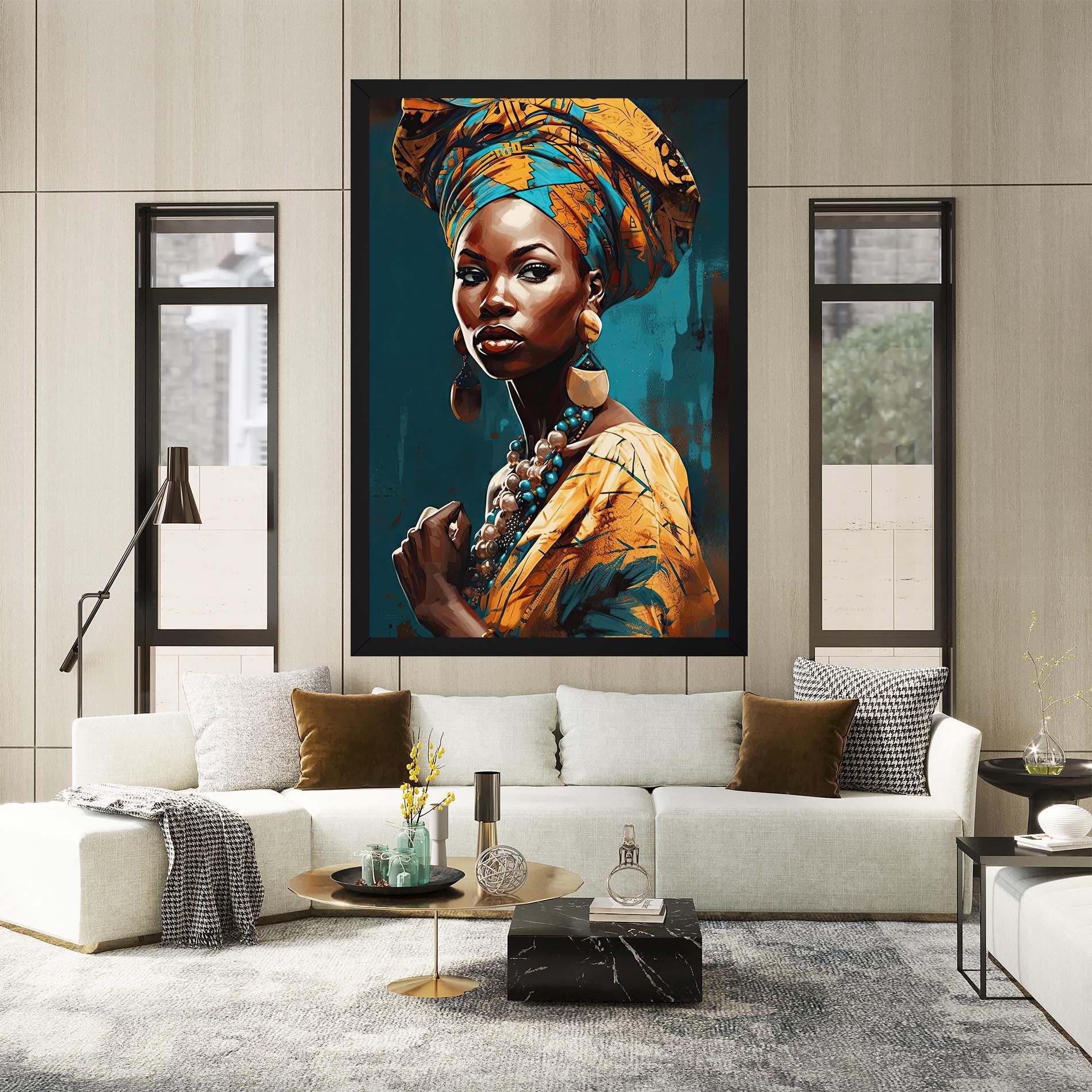 Azure Chic Woman mockup 2