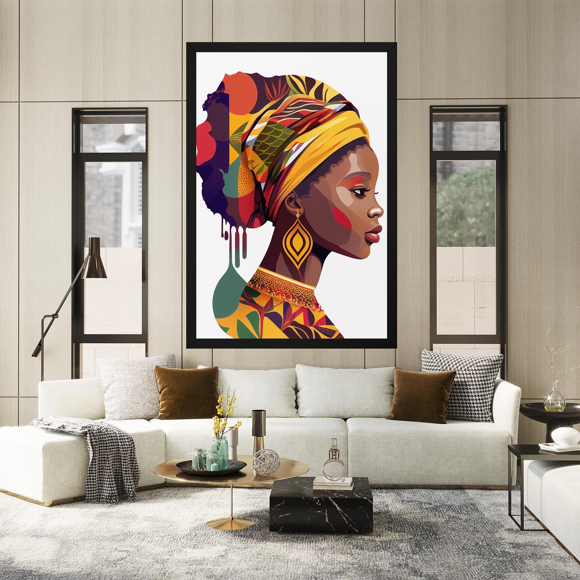 Tablou Canvas Colorful African mockup 2