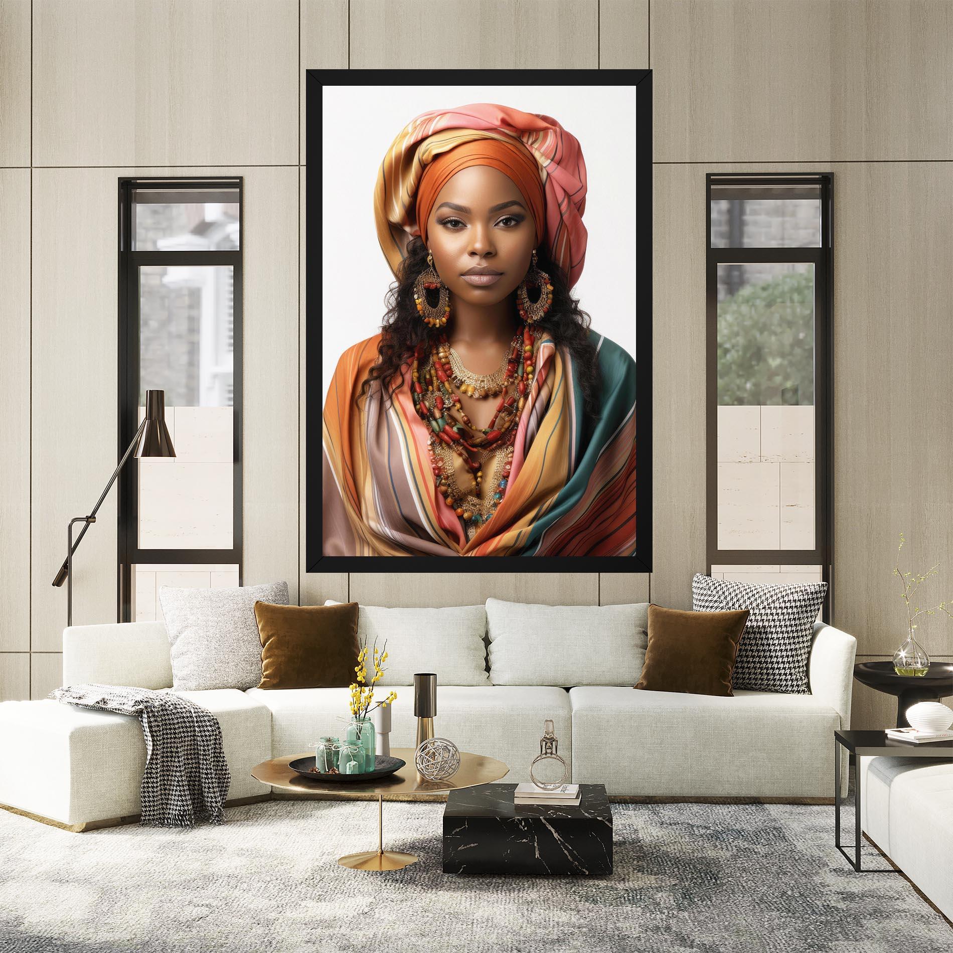 Tablou Canvas East African Woman mockup 2