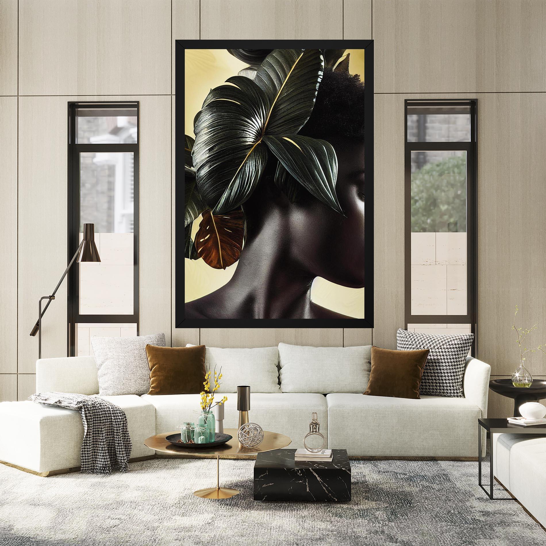 Tablou Canvas Leaf Woman mockup 2
