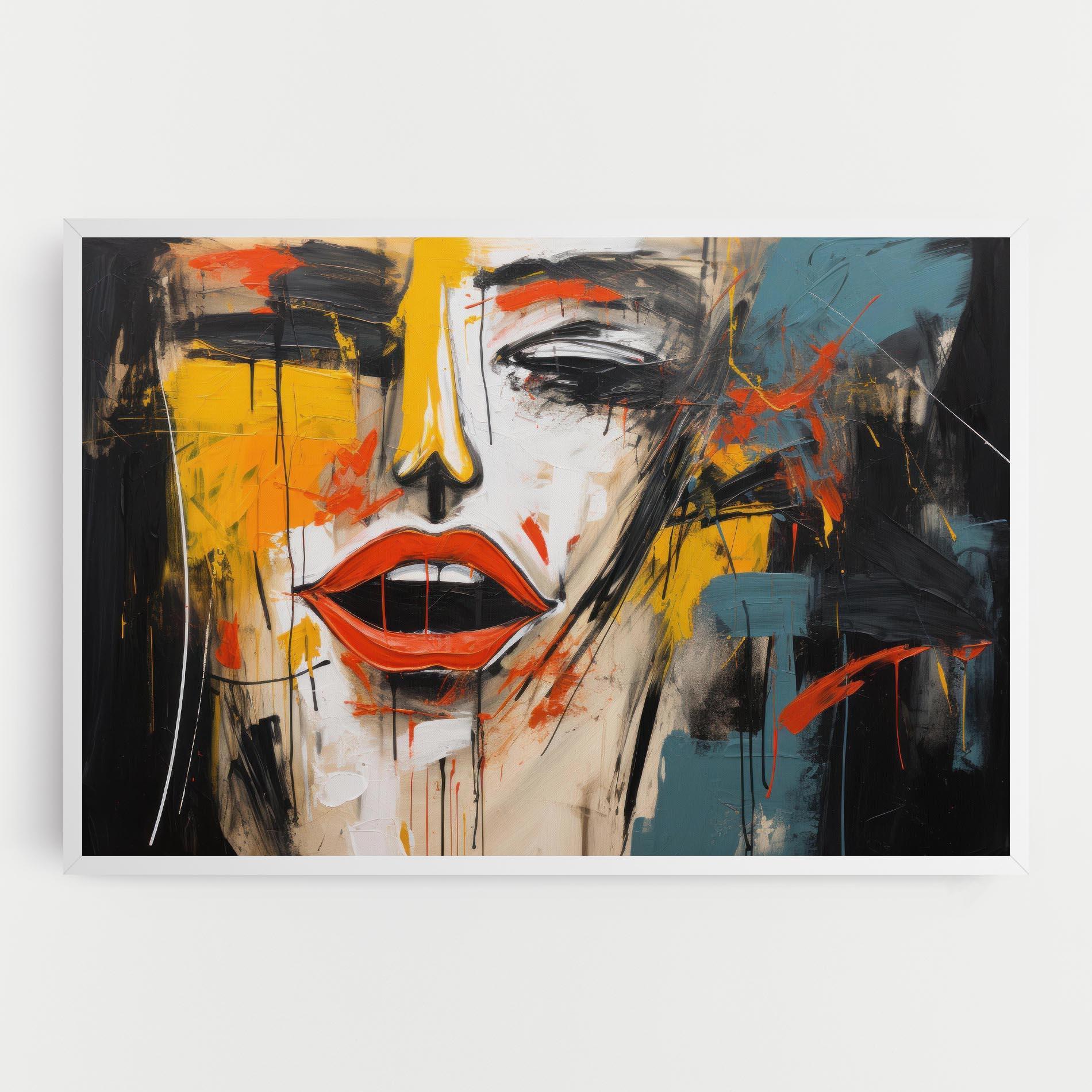 Tablou Canvas Abstract Woman Lips mockup 0
