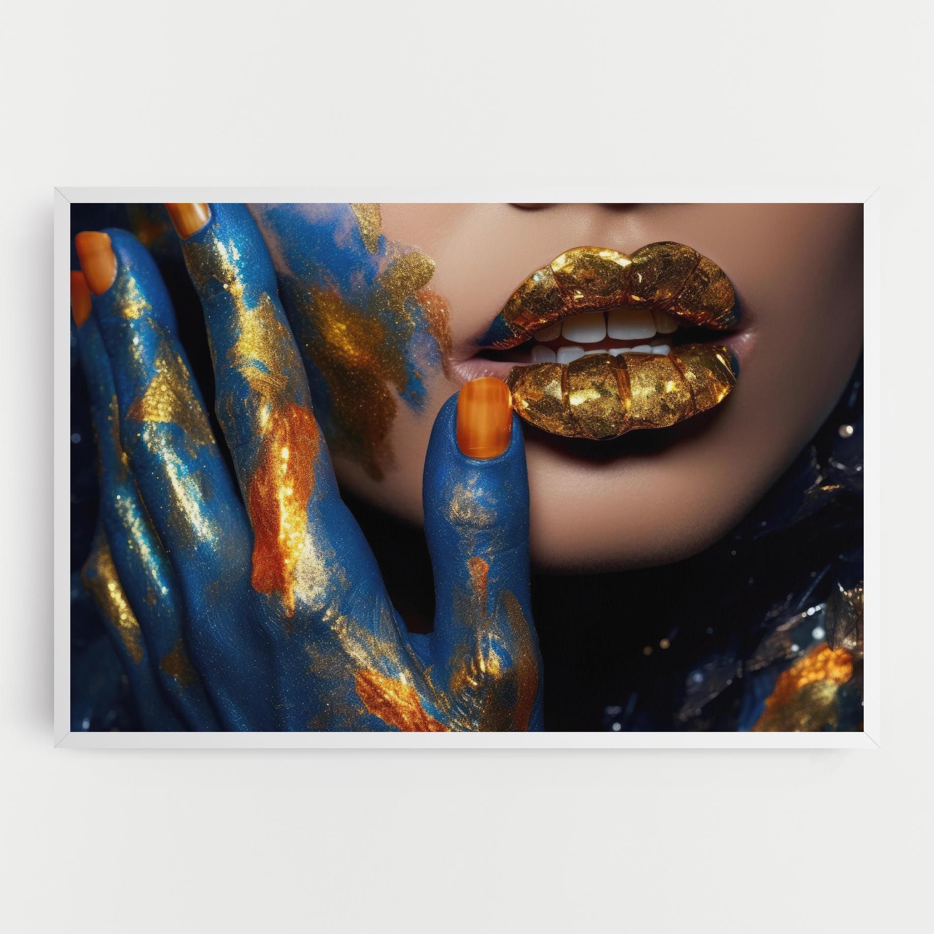 Blue Hand Lips mockup 0