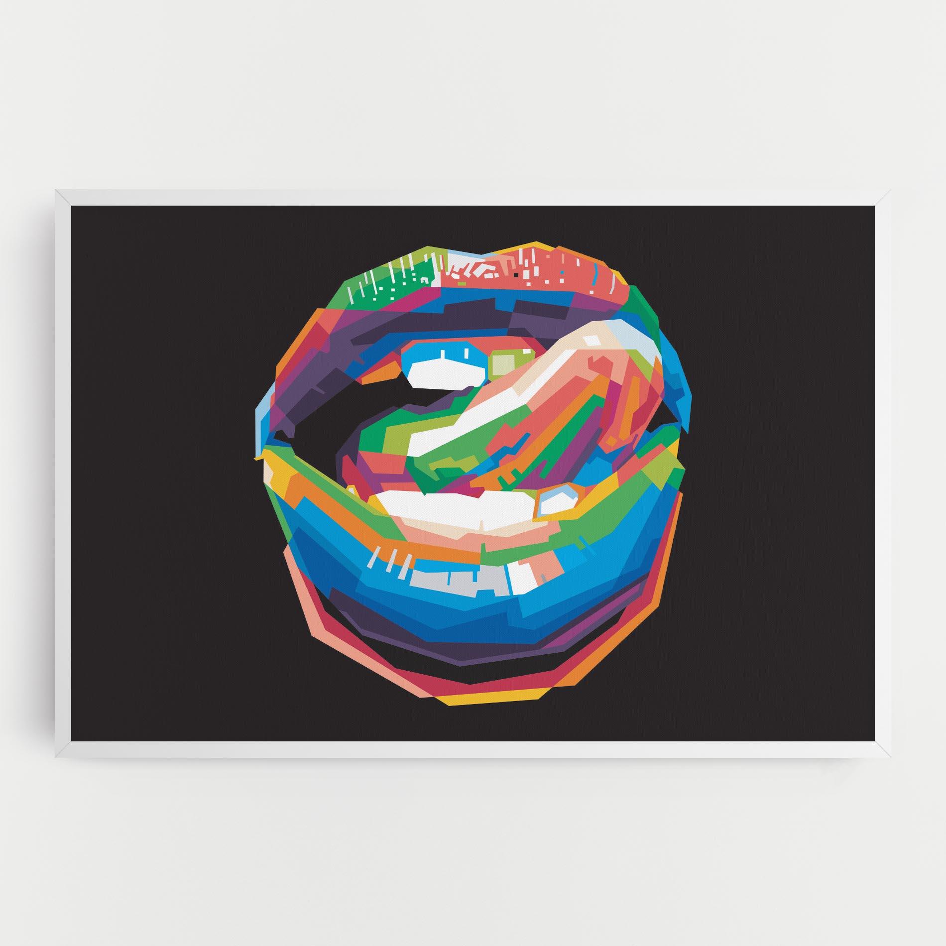 Tablou Canvas Lips Toungue mockup 0