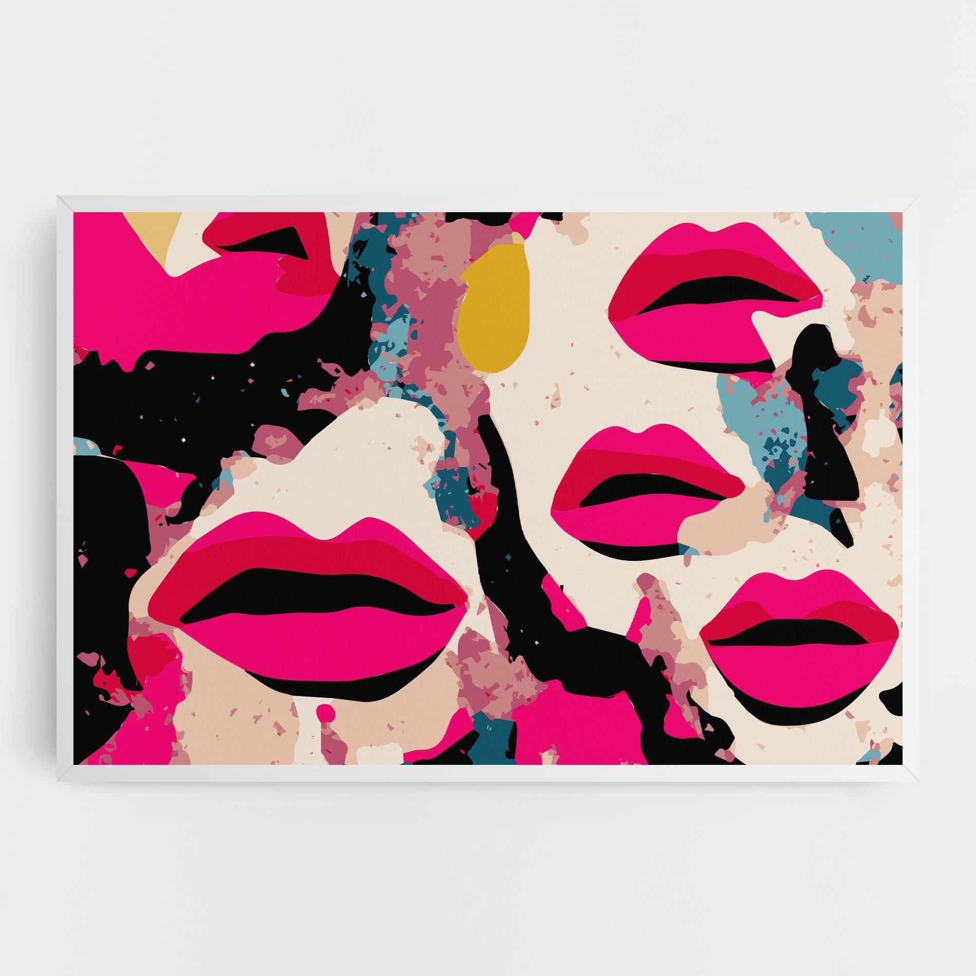 Tablou Canvas Pink Lips mockup 0