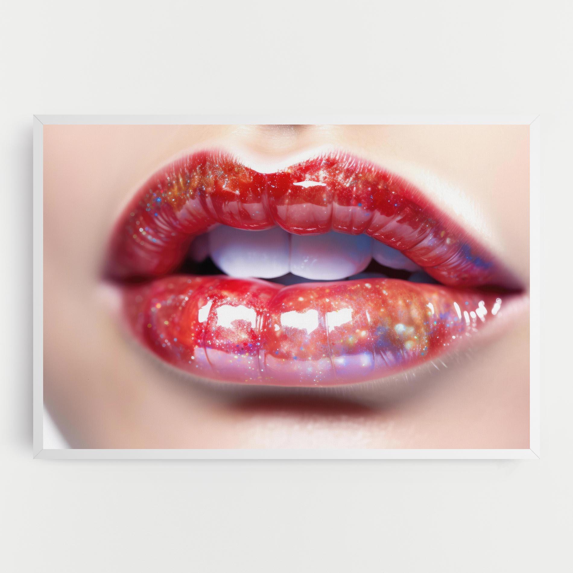 Tablou Canvas Red Pretty Lips mockup 0