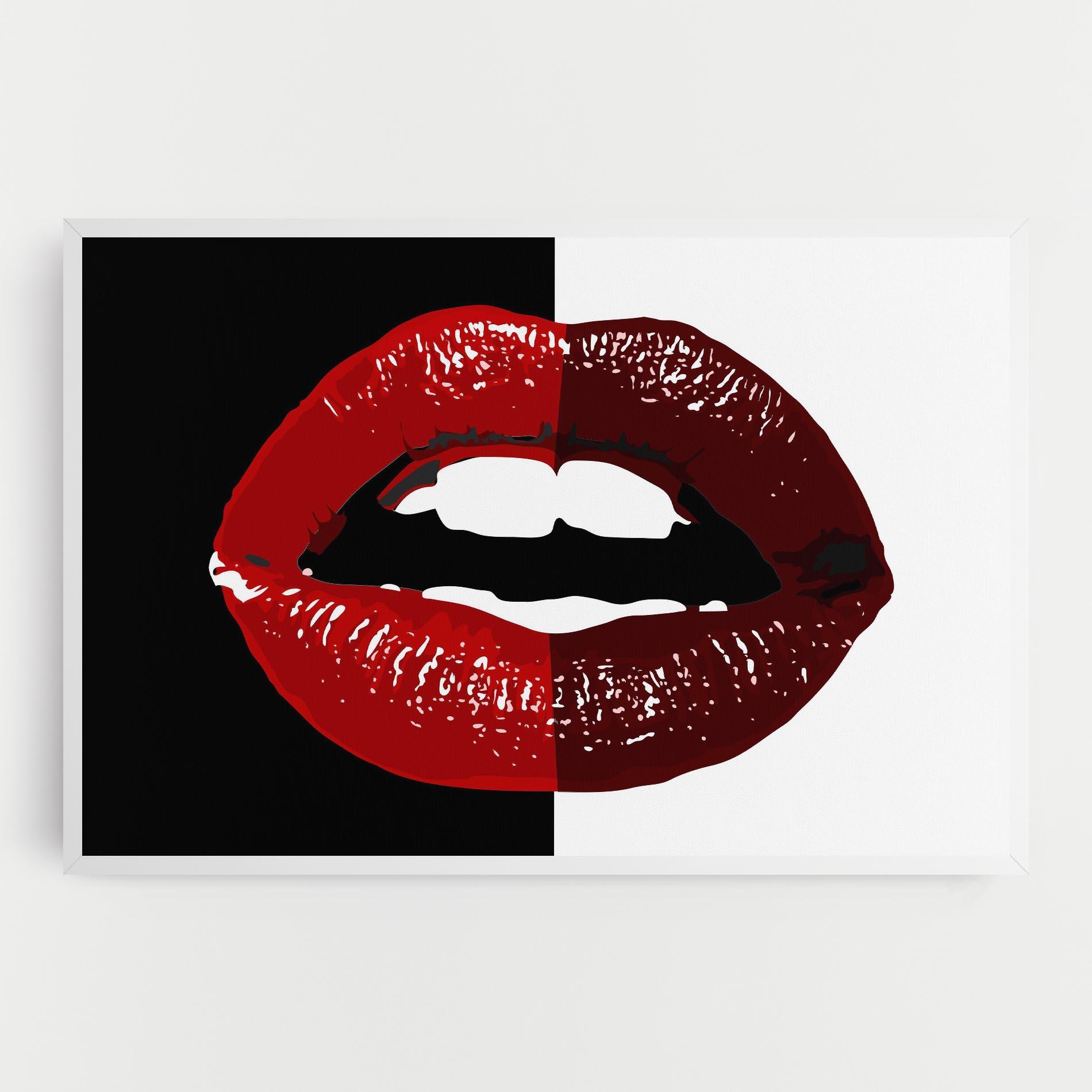 Tablou Canvas Red Shade Lips mockup 0