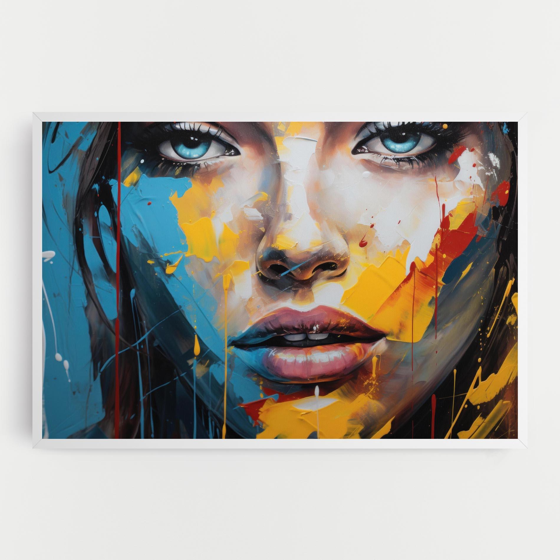 Tablou Canvas Woman Abstract Lips mockup 0