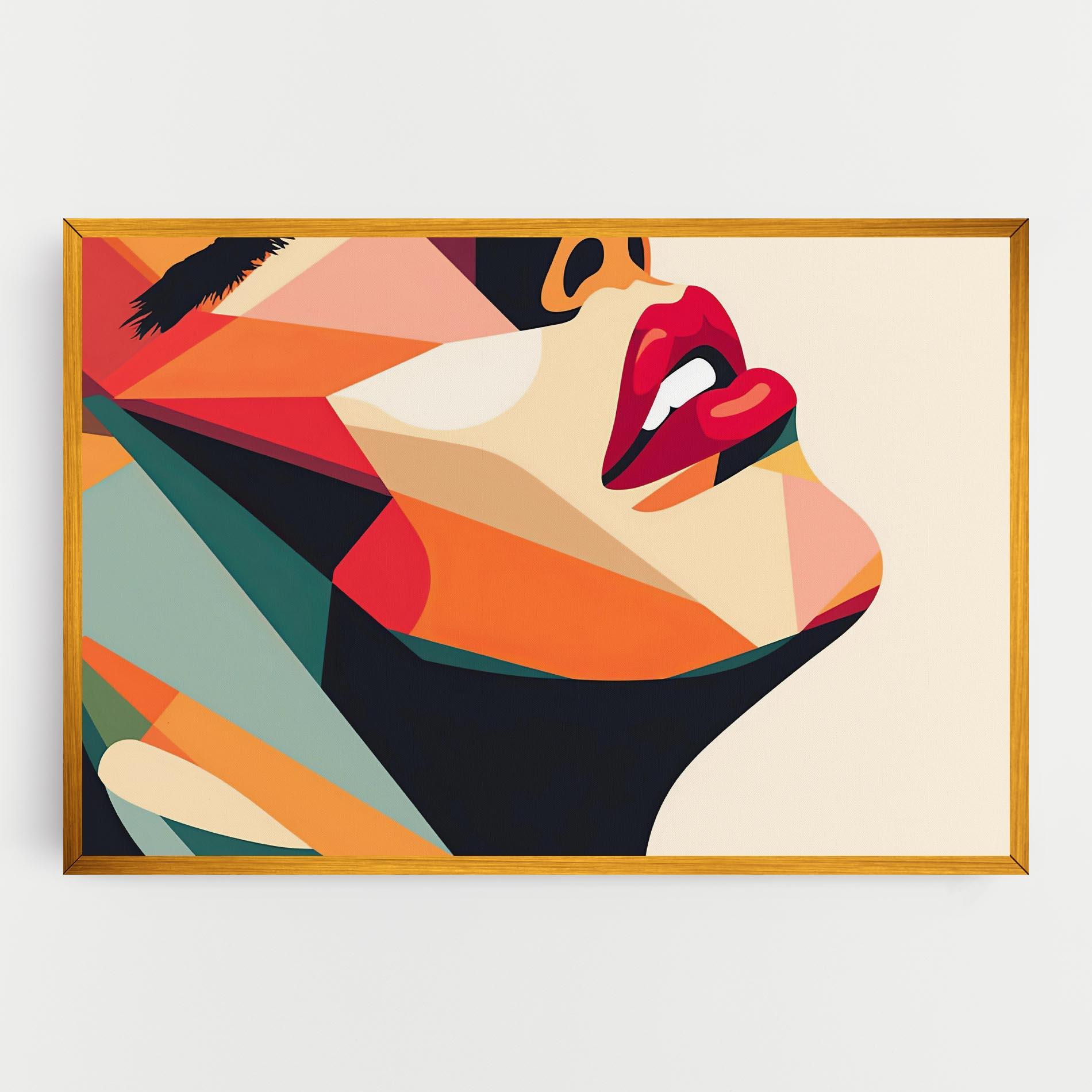 Tablou Canvas Abstract Lips mockup 0