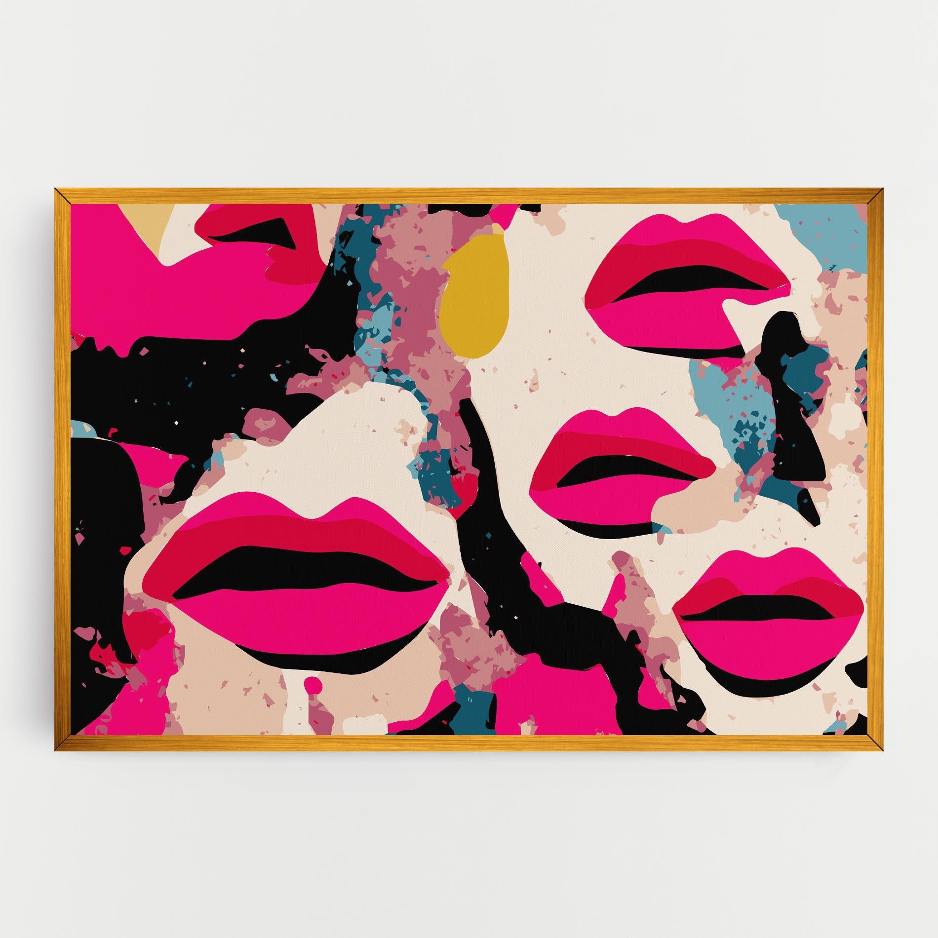 Tablou Canvas Pink Lips mockup 0