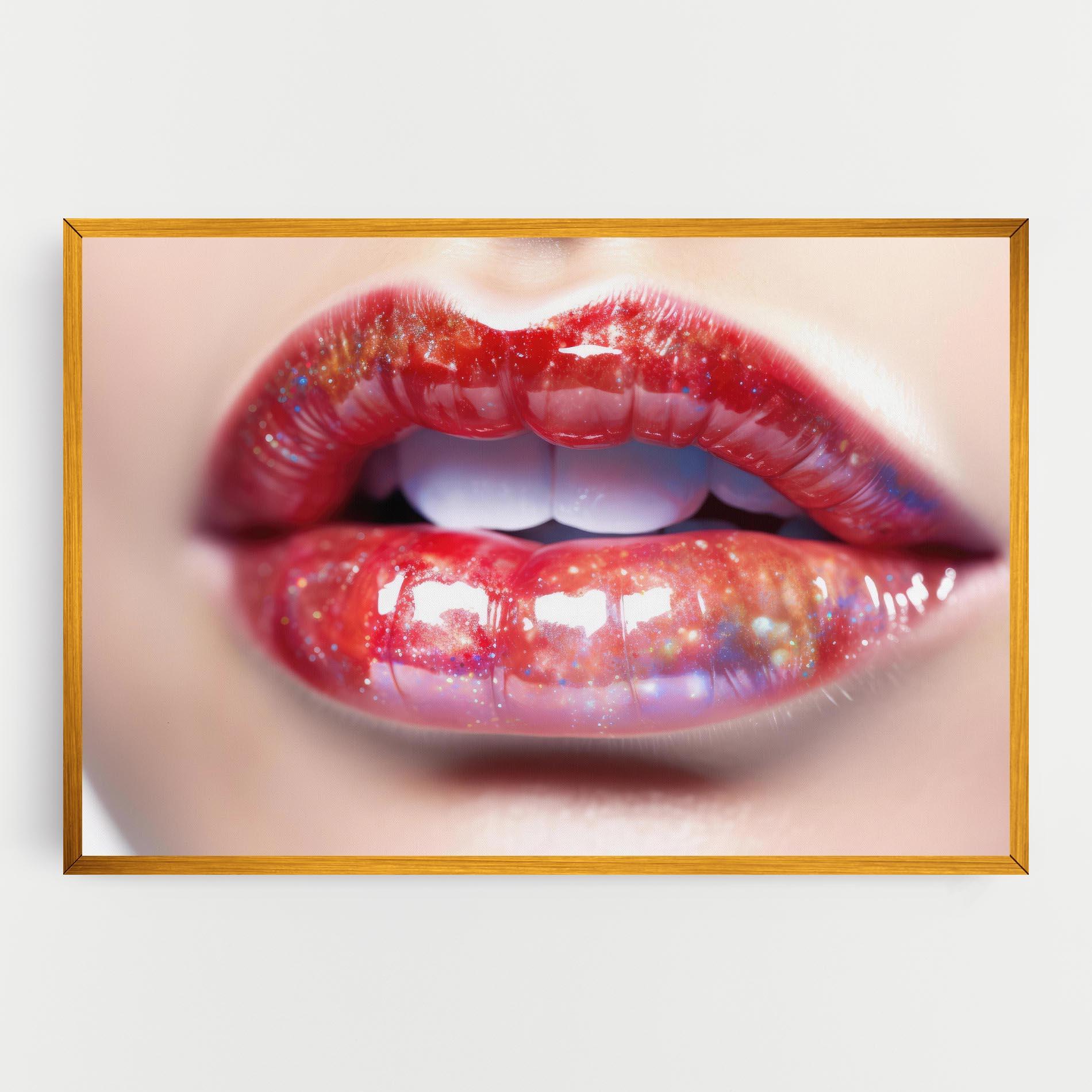 Tablou Canvas Red Pretty Lips mockup 0