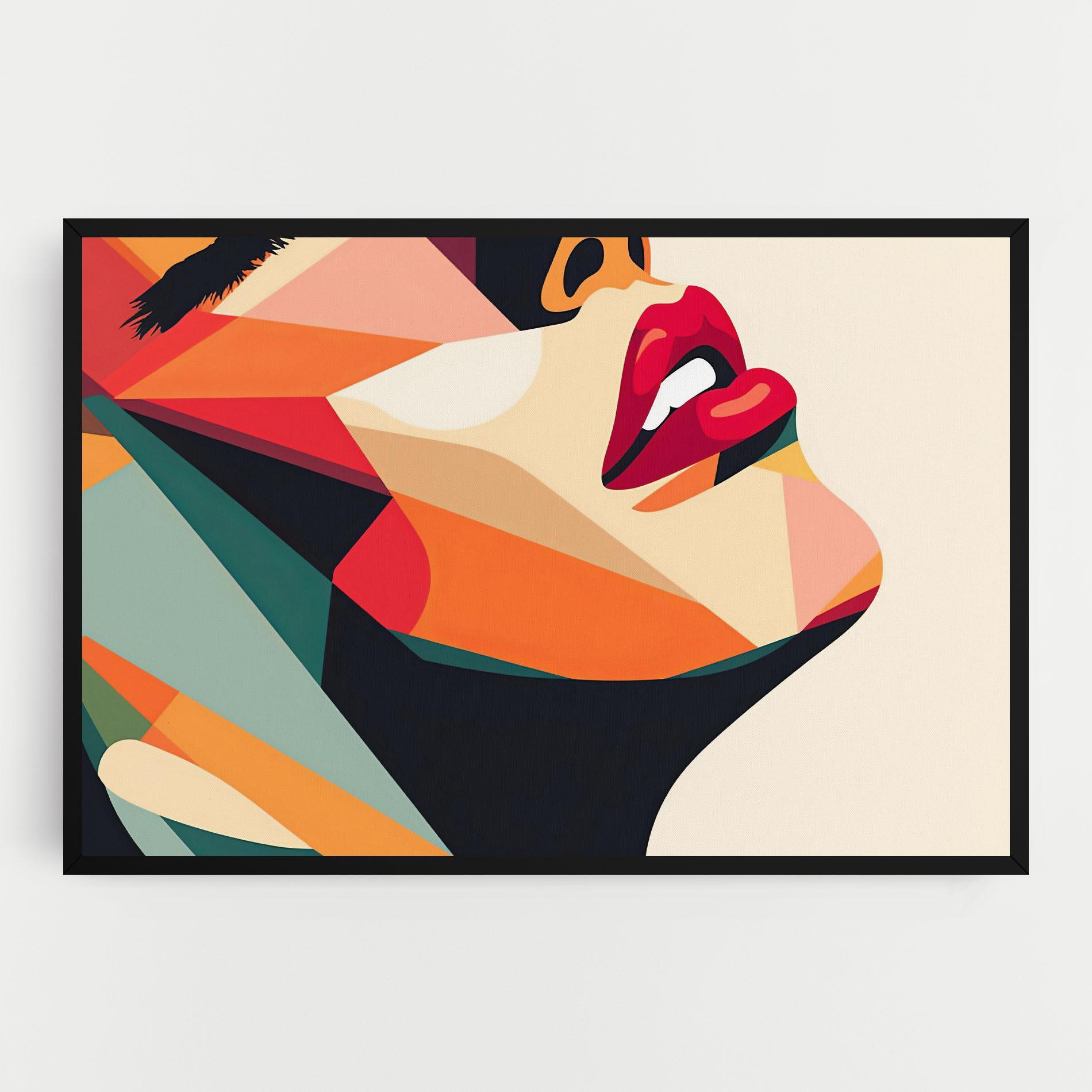 Tablou Canvas Abstract Lips mockup 0